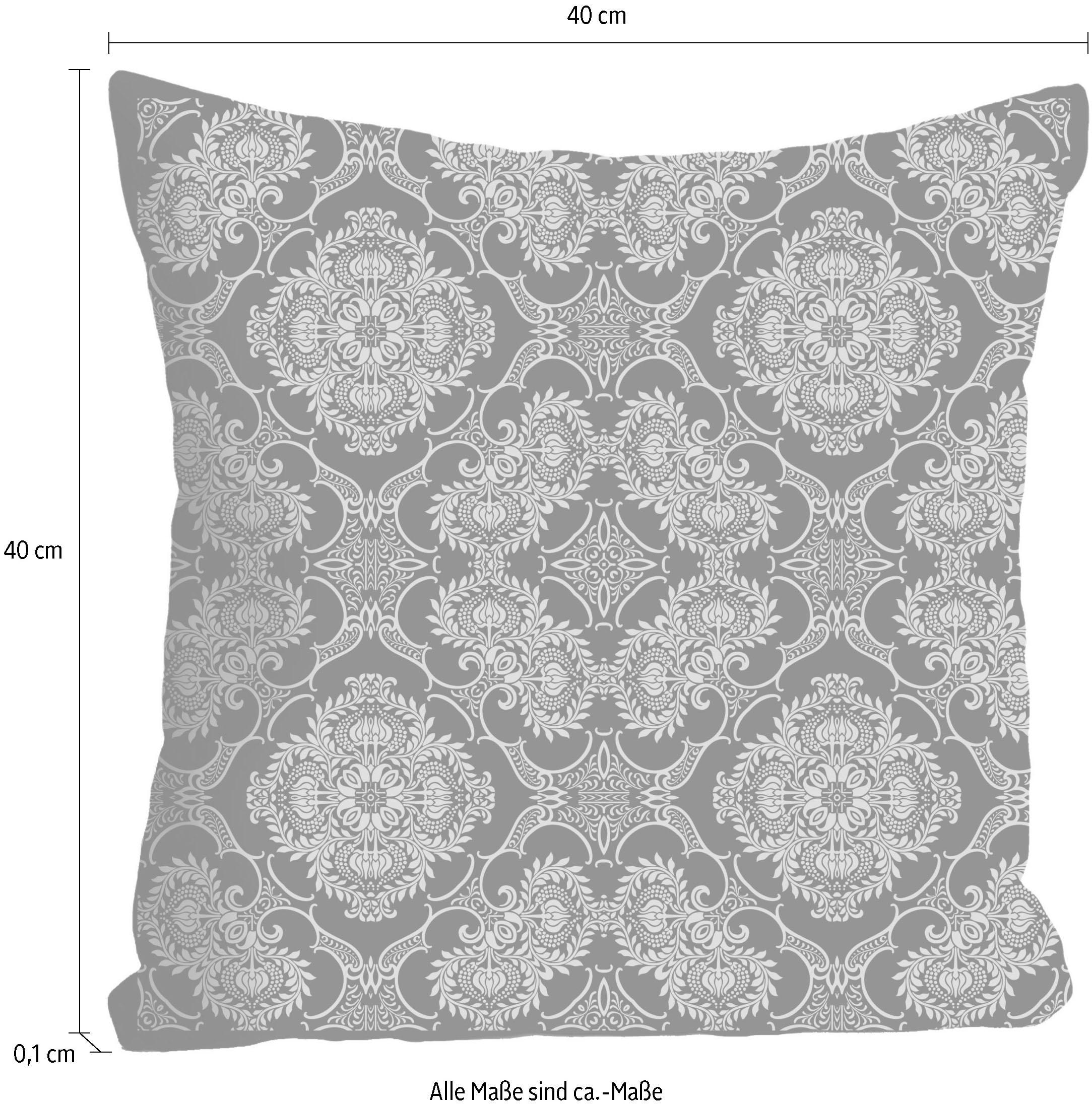 queence Dekokissen »»Ornament«,« Kissenhülle ohne Füllung, 1 Stück