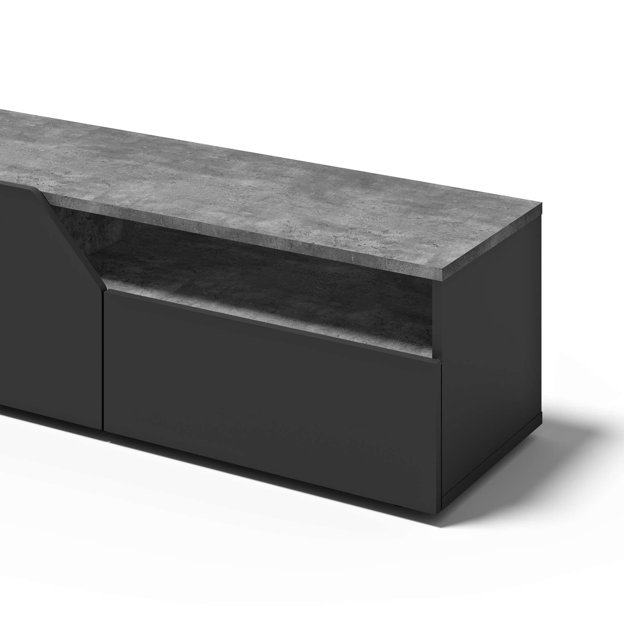 TemaHome TV-Bank »Verone TV Tisch, platsparendes Design, Lowboard,«, praktische Türen, offenes Fach, Breite 180 cm