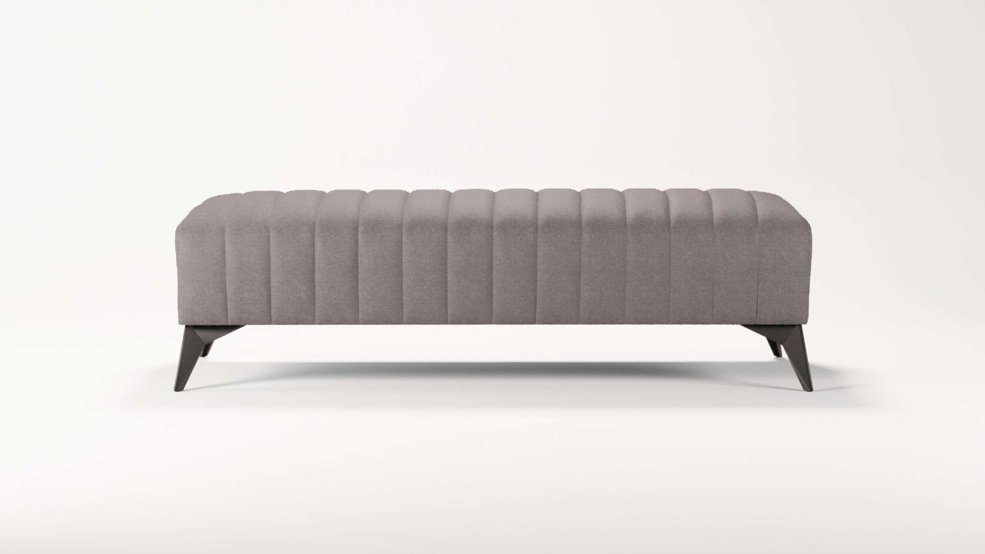 Places of Style Polsterhocker »MATTHEW Sitzhocker XXL, Maße B/T/H: 140/60/43 cm«, Steppung, belastbar bis 180 kg