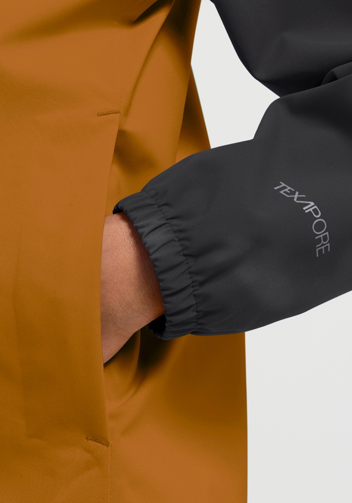 Jack Wolfskin Regenjacke »ADVENTURETRIBE 2L JKT K« atmungsaktiv, wasserdicht, mit Reißverschluss, normale Länge