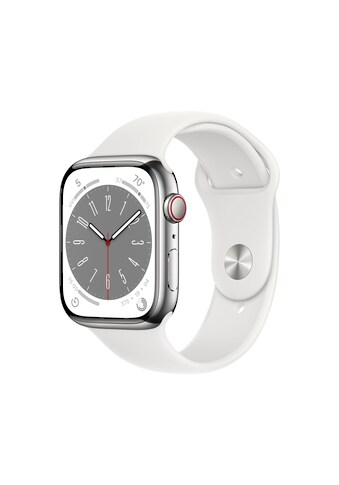 Apple Smartwatch »Series 8, GPS + Cellular, Edelstahl-Gehäuse, 45 mm mit... kaufen