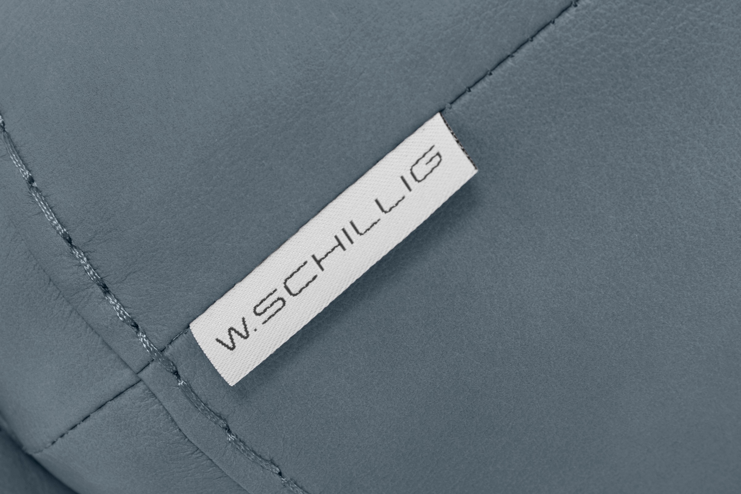 W.SCHILLIG Hocker »montanaa«, mit Metallfüßen in Silber matt, Breite 71 cm