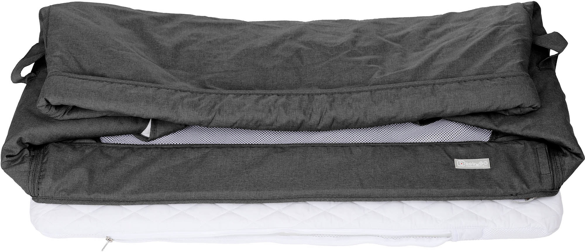 BabyGo Beistellbett »Together, dark grey«, faltbar