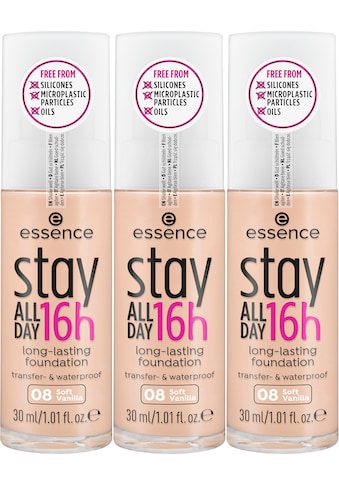 Essence Foundation »stay ALL DAY 16h long-lasting«, (Set, 3 tlg.) kaufen