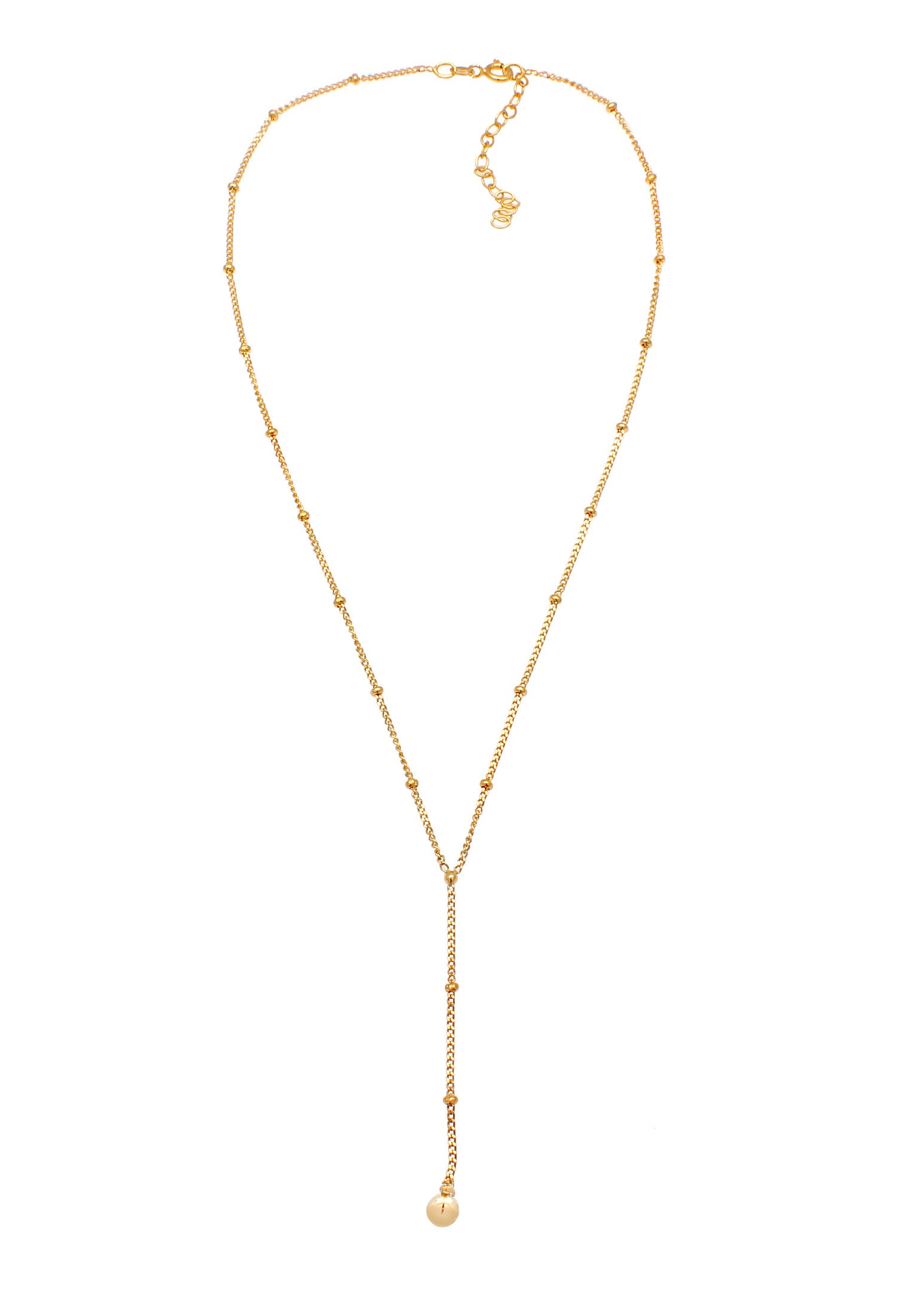 Elli Choker »Halskette Choker Y-kette Kugelkette Basic 925 Silber«