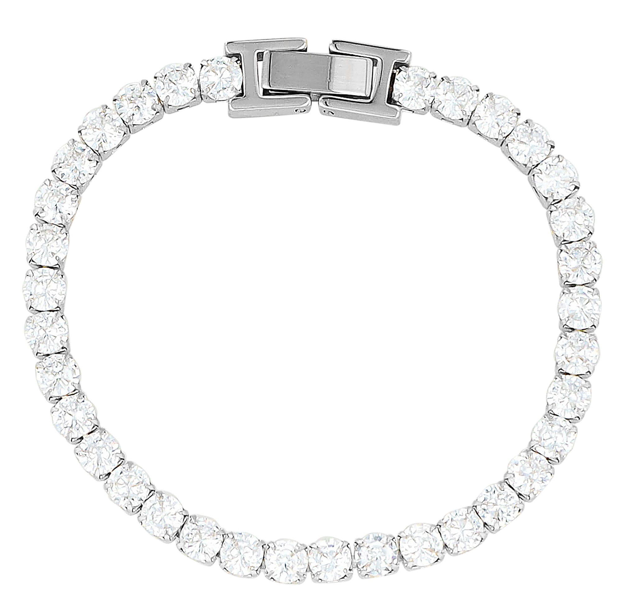 Adelia´s Armband »Edelstahl Armband mit funkelnden Zirkonia«