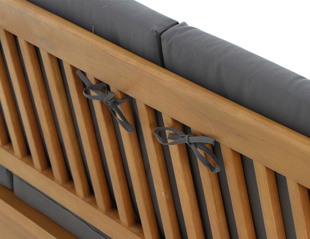 Siena Garden Gartenlounge-Set »Tavira«, (2x Sessel, 1x 2er-Sofa, 1x Tisch), Eukalyptus FSC 100%, inkl. Kissen