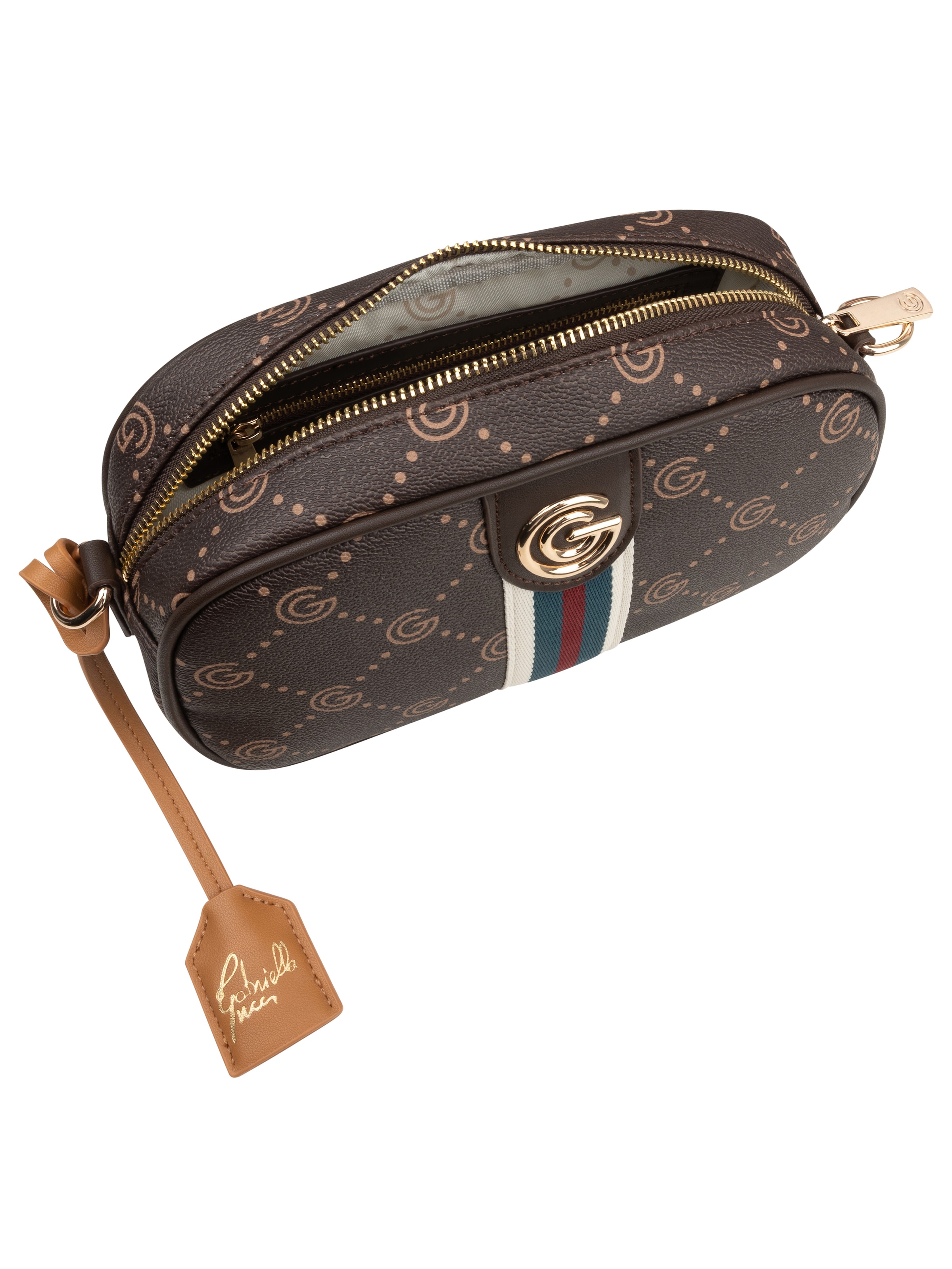 GABRIELLA G By Gabriella Gucci Umhängetasche »VALENCIA« Damen Handtasche, Schultertasche mit modischen Kontrastbesätzen