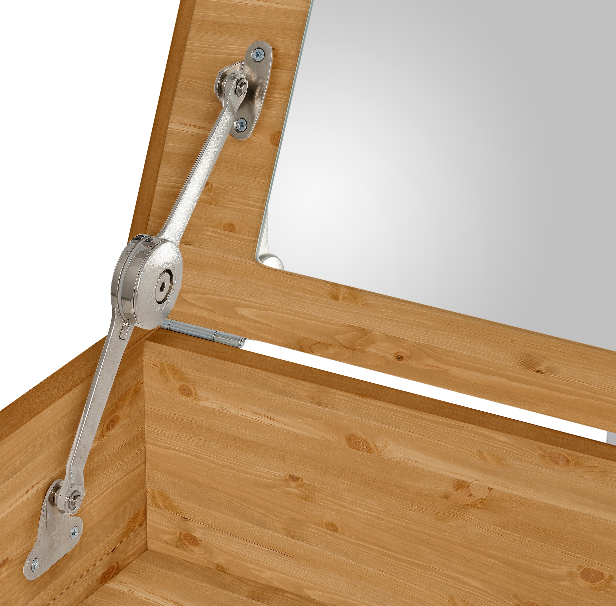 Home affaire Schubkastenkommode »Tessin« Schminkkommode mit Spiegel, aus massiver Kiefer, FSC®-zertifiziert