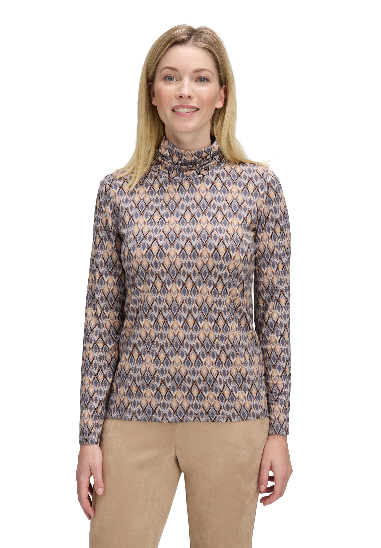 Betty Barclay Langarmshirt »Rollkragenshirt mit Stehkragen«