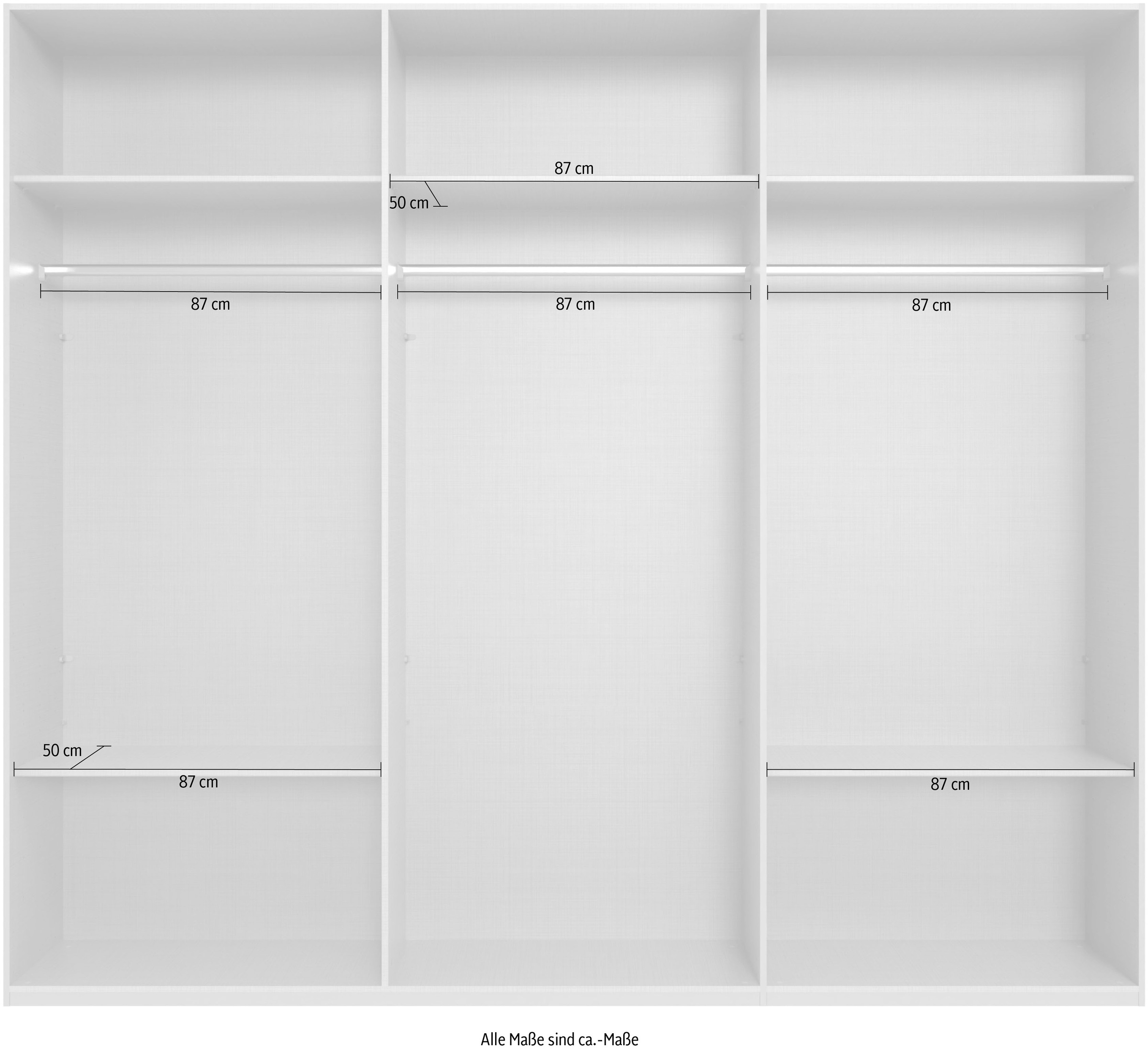 Wimex Kleiderschrank »Mugano,in 8 Breiten,3 Höhen,2 Tiefen, viele Farben, Made in Germany«, (in Basic oder Premium Ausstattung mit 2 weiteren Einlegeböden), mit langen oder kurzen Griffen aus Metall, mit oder ohne Spiegel