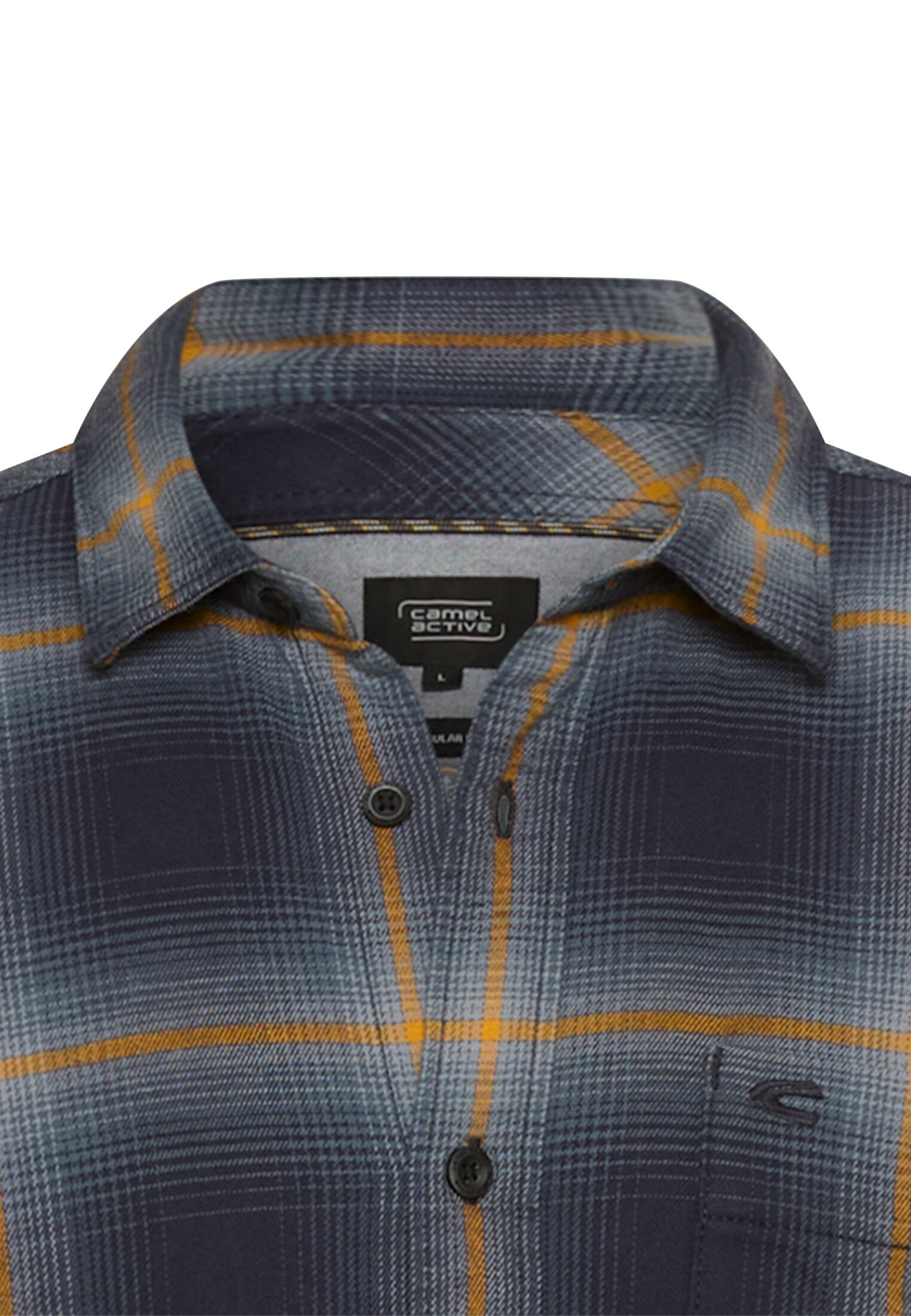 camel active Langarmhemd , mit Logo Stickerei
