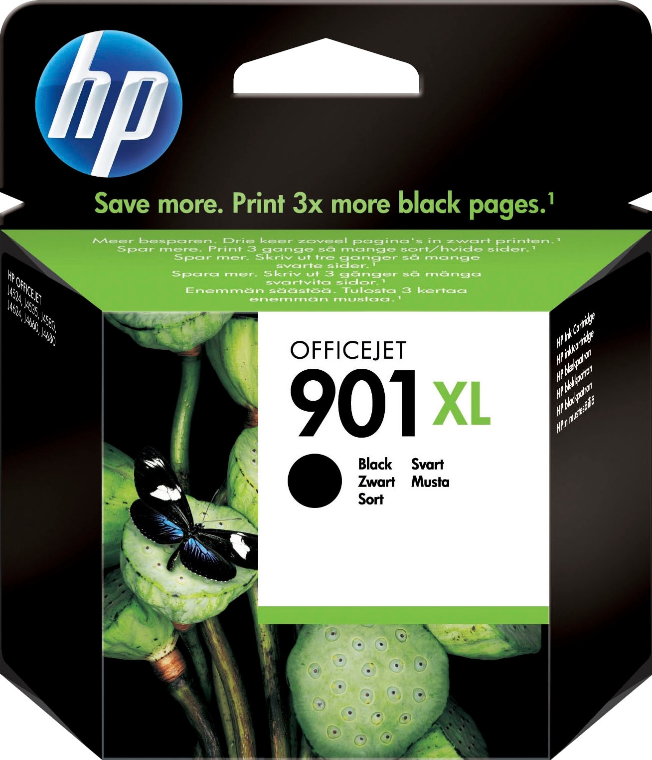 HP Tintenpatrone »901XL«, original Druckerpatrone 901 schwarz CC654AE XL