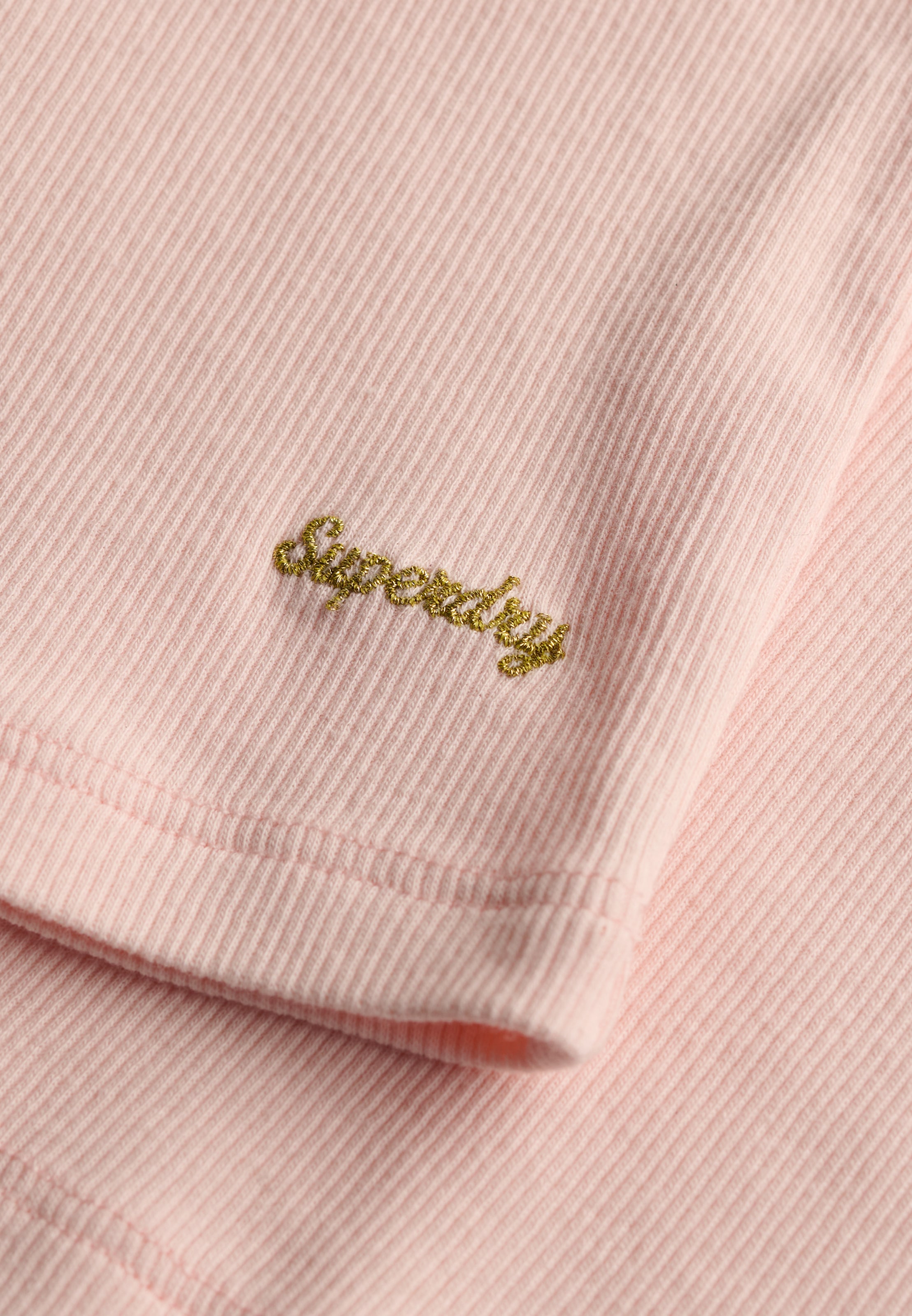 Superdry V-Shirt »ATH ESS LACE TRIM V TEE« mit Spitze