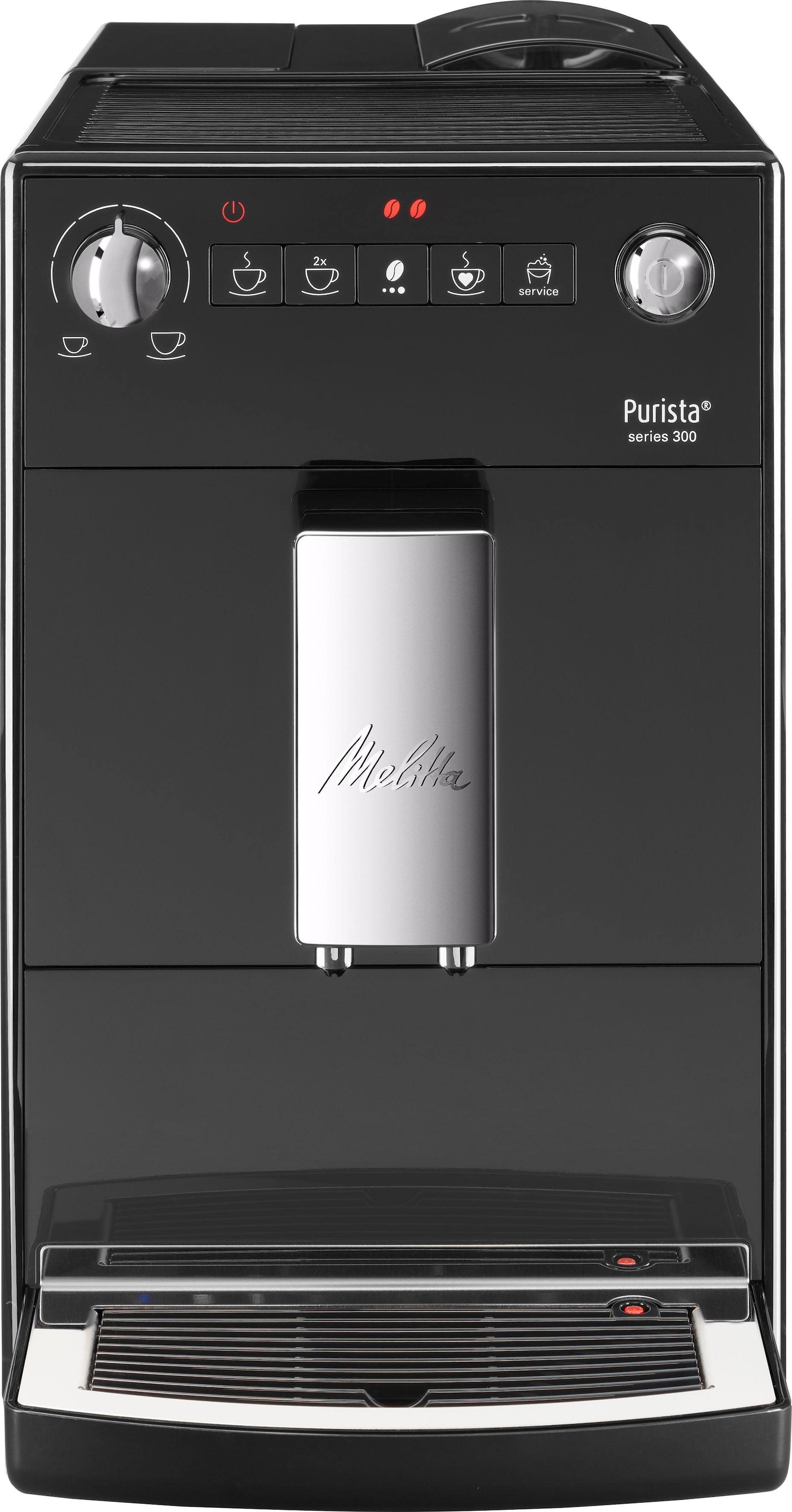 Jahren & 3 Lieblingskaffee-Funktion, »Purista® leise mit F230-102, extra kompakt Melitta XXL schwarz«, Kaffeevollautomat Garantie