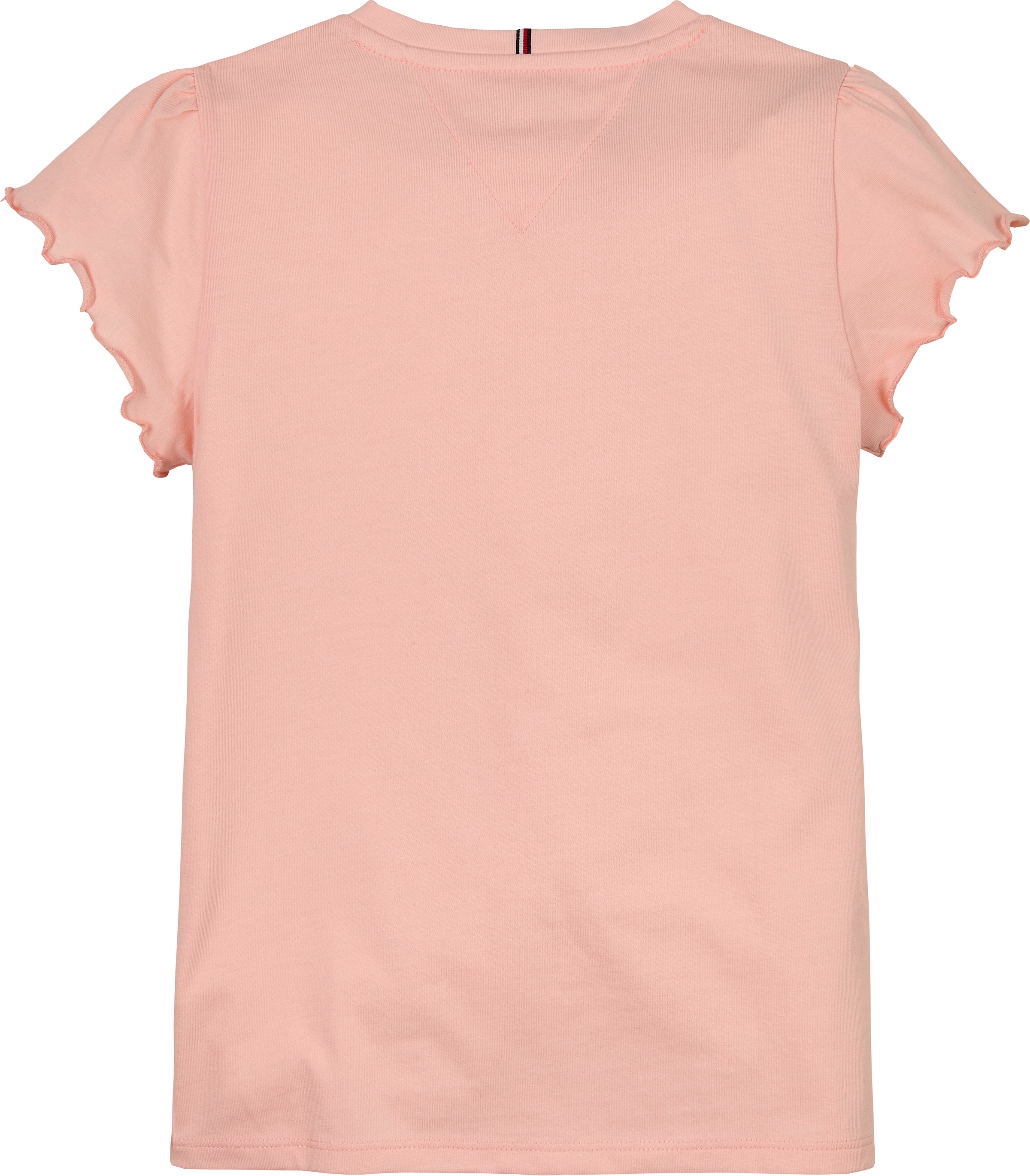 Tommy Hilfiger T-Shirt »ESSENTIAL RUFFLE SLEEVE TOP«, mit gewelltem Ärmelabschluss