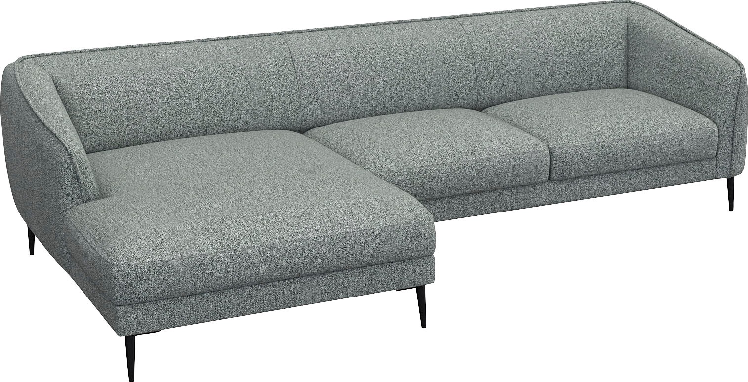 FLEXLUX Ecksofa »Belle Designsofa, L-Form, B/T 288/149 cm«, Skandinavisches Design, In hochwertiger Verarbeitung