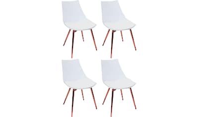 Jockenhöfer Gruppe Esszimmerstuhl »Face«, (Set), 4 St., Microfaser, mit  Füßen aus Edelstahl auf Rechnung kaufen
