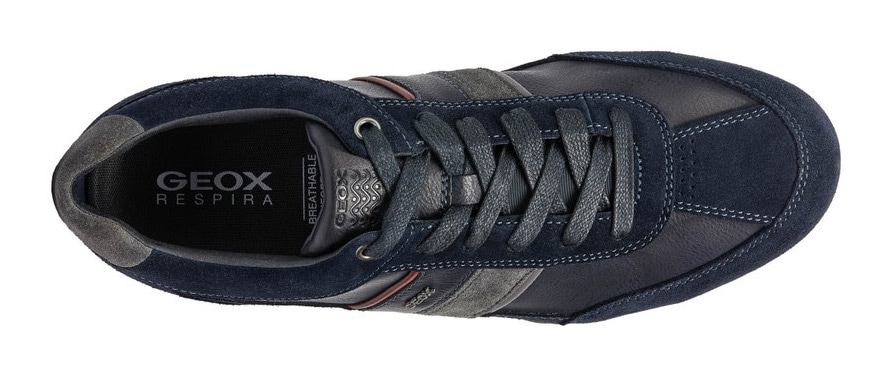 Geox Sneaker »U WELLS C«  Casual Schuh, Schnürschuh mit Logoverzierung
