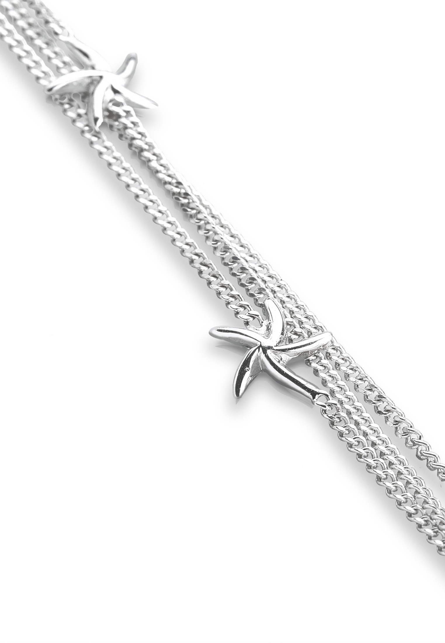 Elli Armkette »Armband Seestern Süßwasserperlen Weiß 925 Sterling Silber«