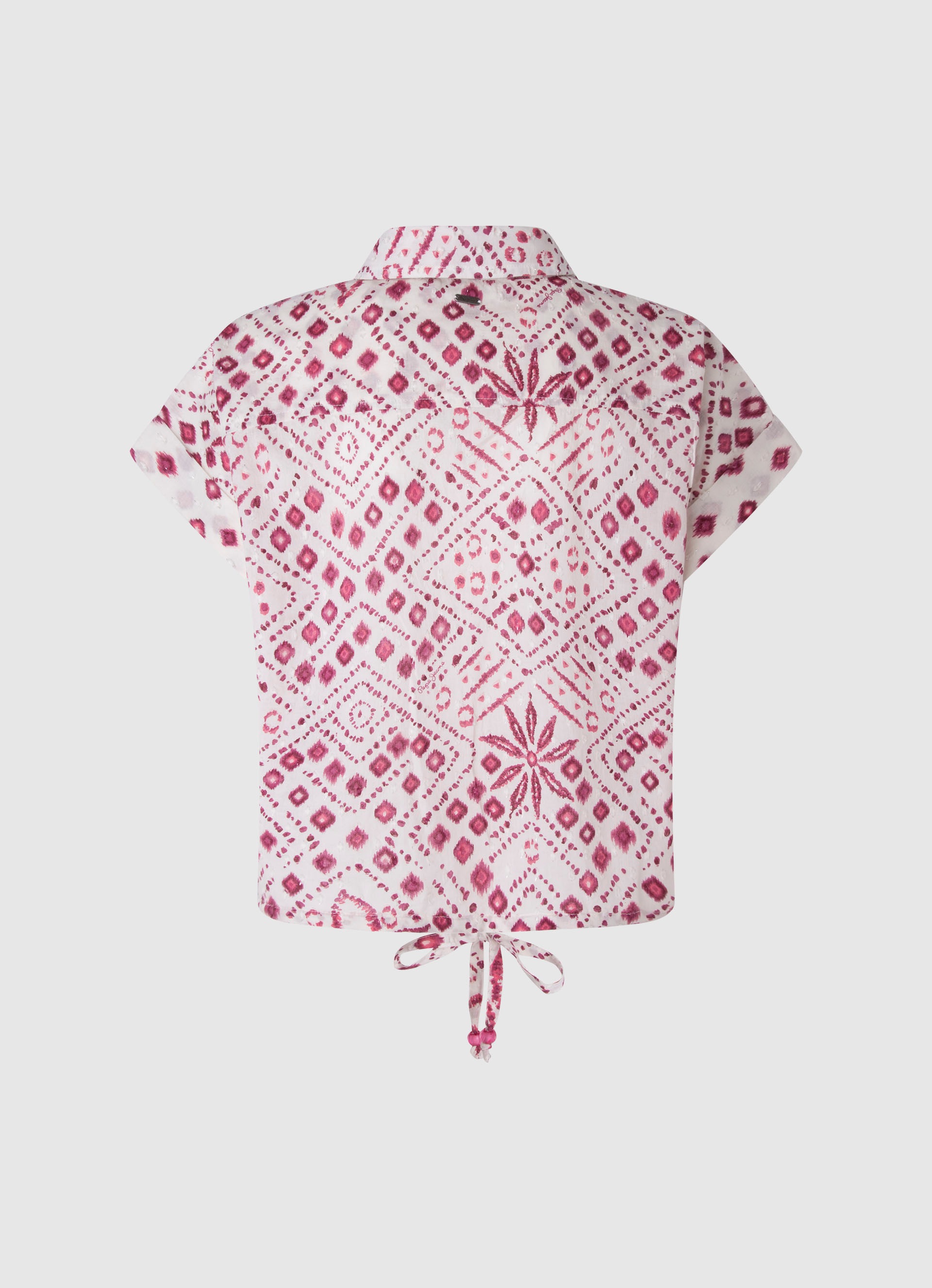 Pepe Jeans Kurzarmbluse »DULCE«, in kastiger Form mit Alloverprint