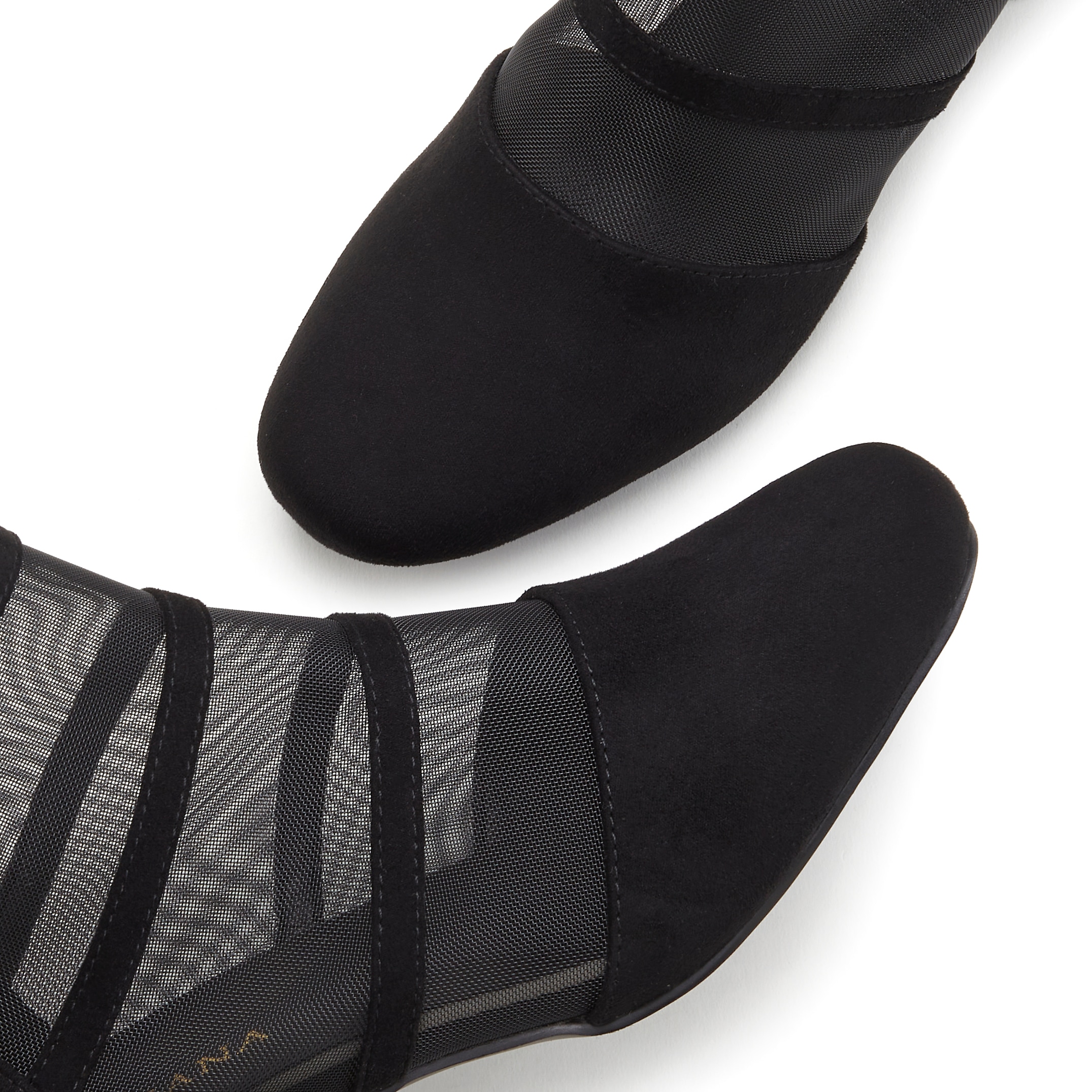 LASCANA Stiefelette »Ankle Boots, Stiefel«, mit modischen Mesh-Einsätzen und Blockabsatz VEGAN