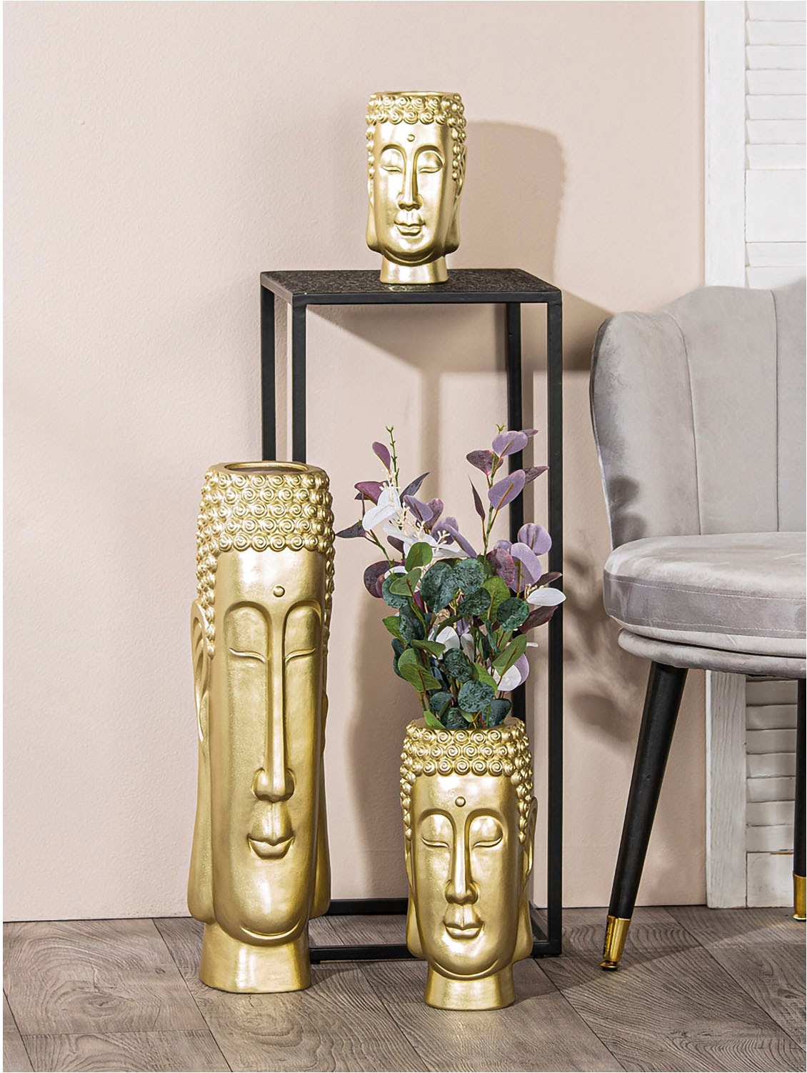 Casablanca by Gilde Bodenvase »Bodenvase "Buddha" H.58cm«, (1 St.)