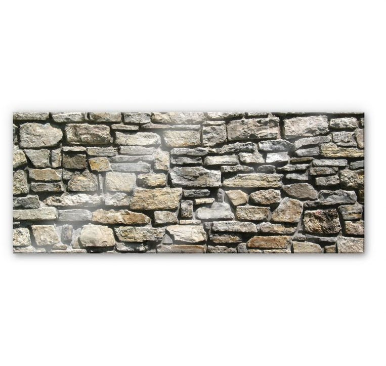 Wall-Art Küchenrückwand »Steinoptik 3D Natursteinmauer«, (Set, 1 tlg.), Herd Waschbecken Wandschutz