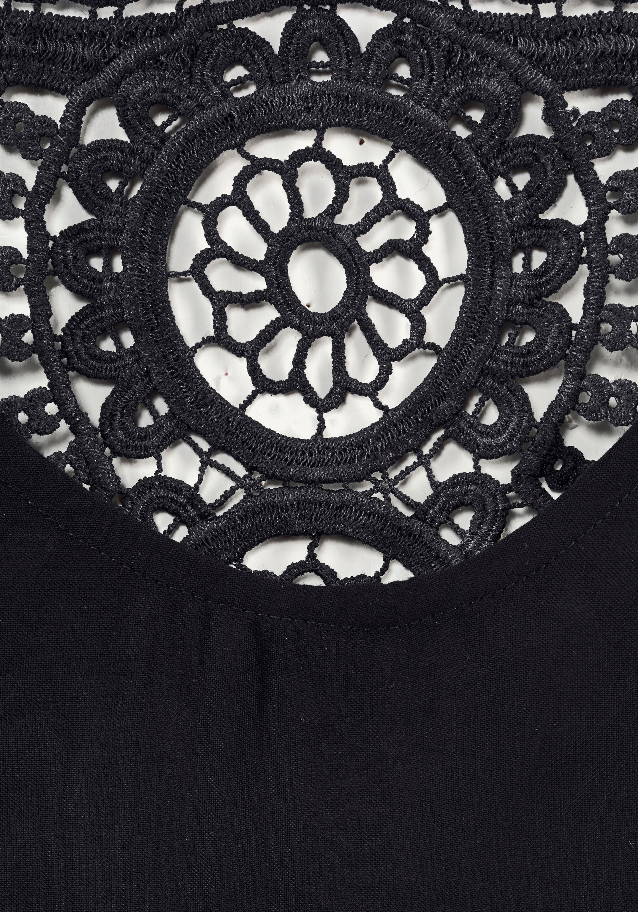 LASCANA Strandkleid, mit Spitze im Rücken, Longshirt in weiter Form, Sommerkleid