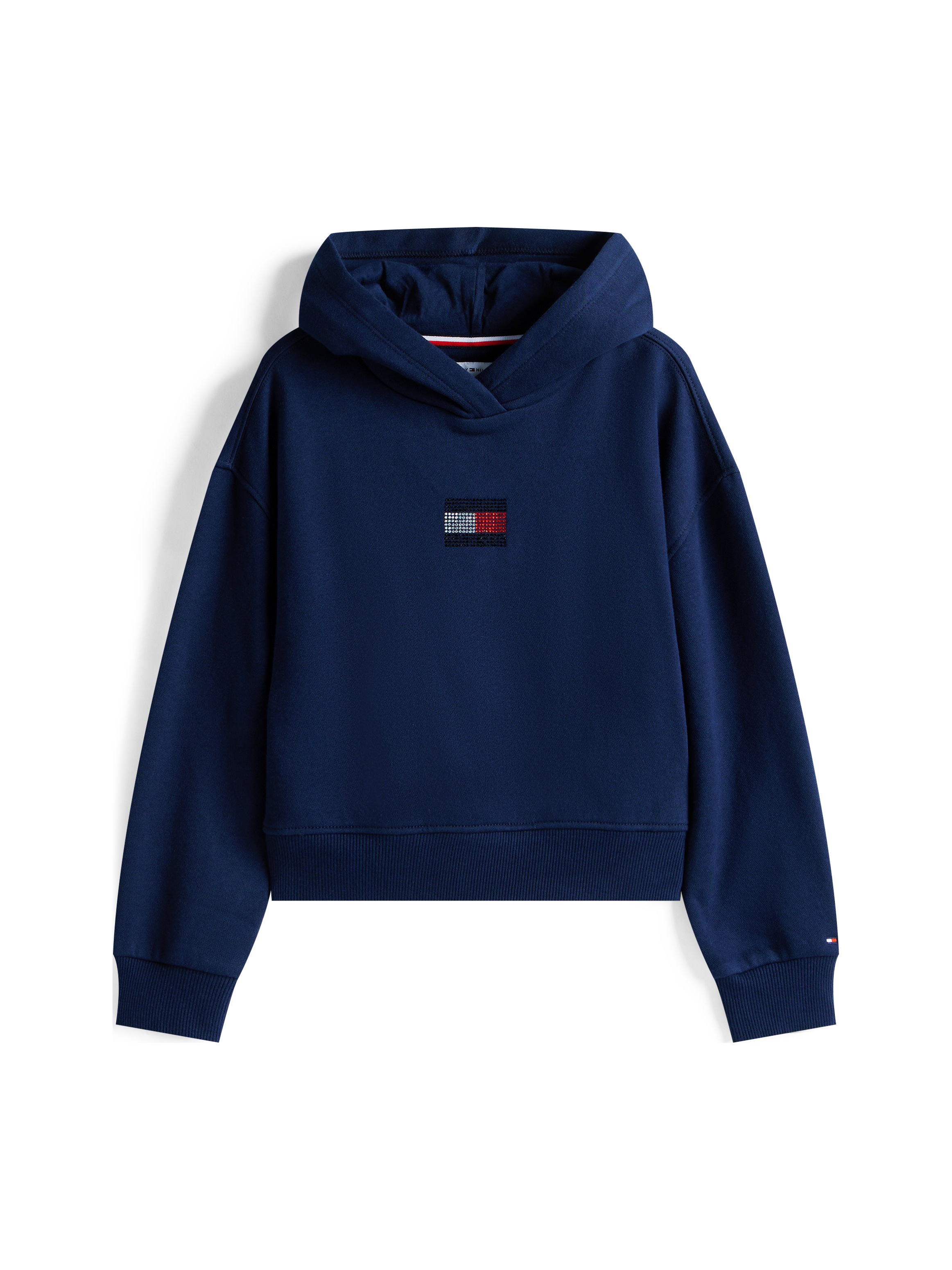 Tommy Hilfiger Kapuzensweatshirt »RHINE STONE FLAG HOODIE«, Kinder bis 16 Jahre
