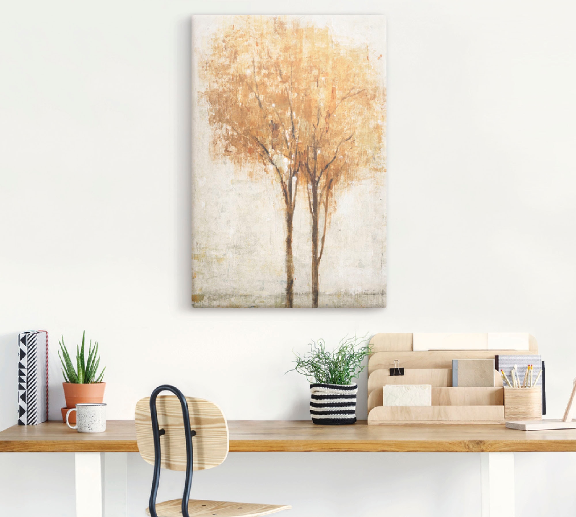 Artland Wandbild »Fallende Blätter II« Bäume 1 Stk. tlg. als Leinwandbild, Wandaufkleber in verschied. Größen