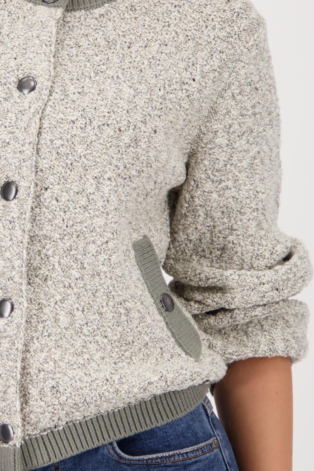 Monari Strickjacke »Jacke Strickjacke Tweed«