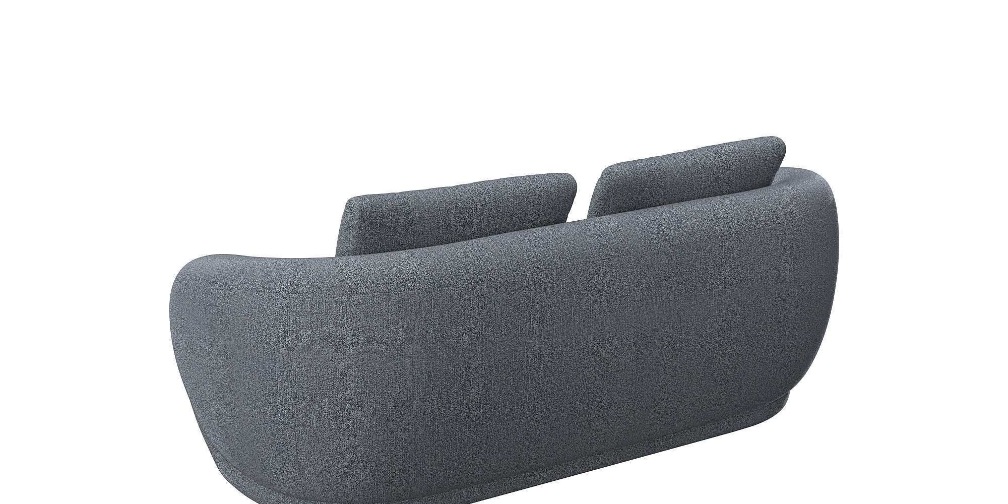 FLEXLUX 2,5-Sitzer »Torino, rund, Couch, Loveseat,«, Modernes, organisches Sofa-Design, Kaltschaum, Wellenunterfederung