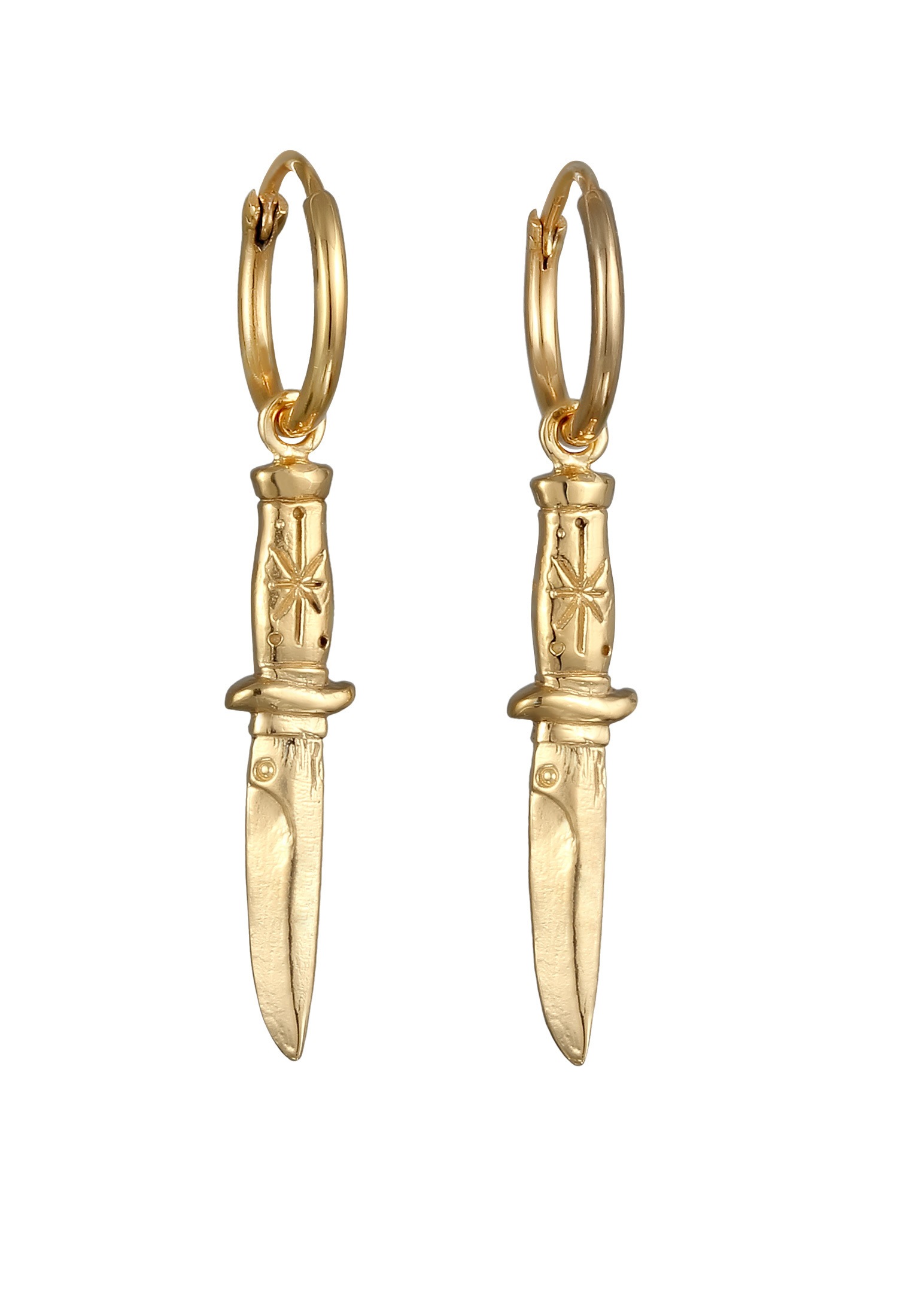 HAZE & GLORY Paar Creolen »Ohrringe Creolen - The Knife 925 Silber«