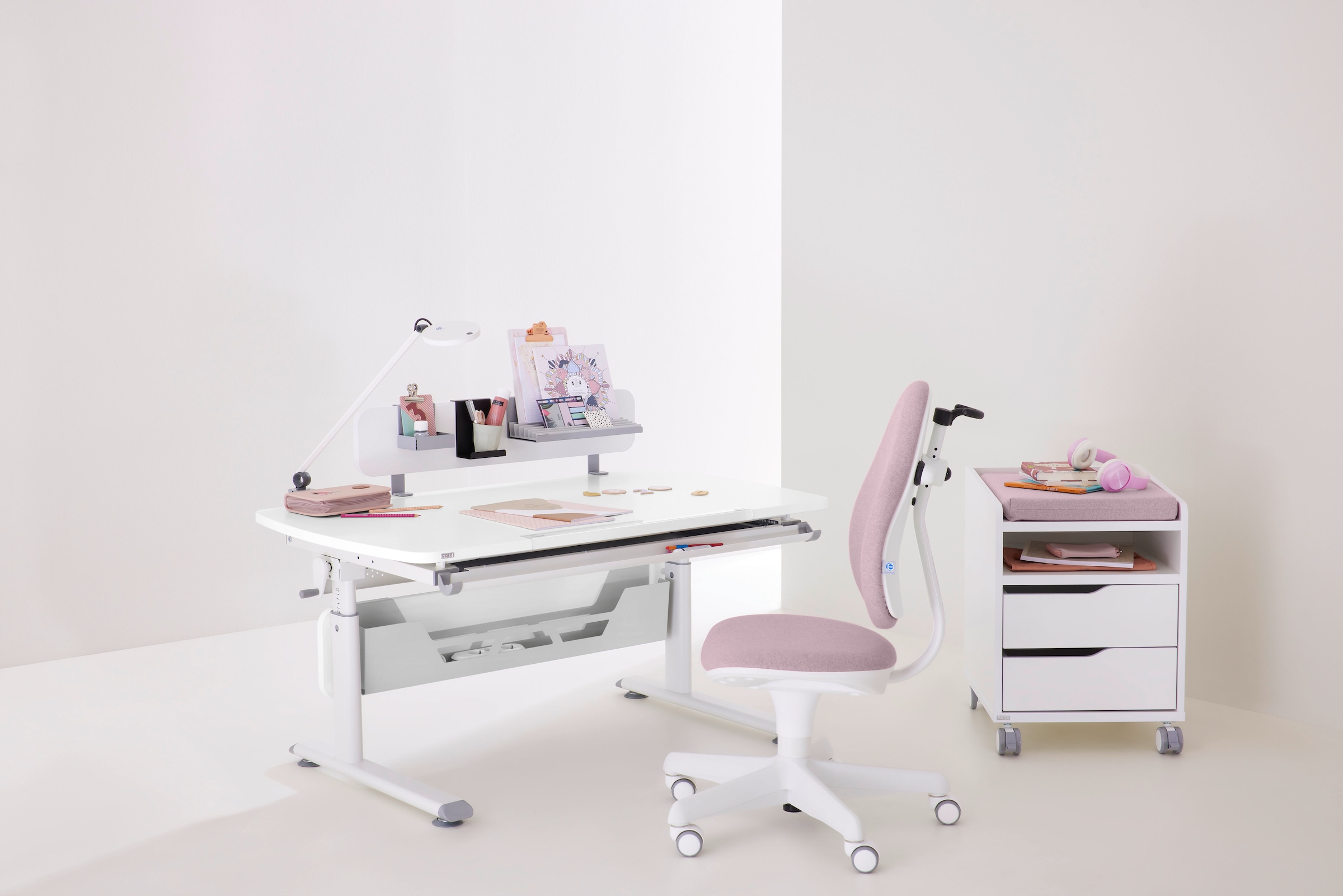 PAIDI Schreibtischaufsatz »Kabelkanal für Schreibtische« B/H/T ca. 86x19x10cm, Silberfarbig,  Kabelmanagement, zum Einhängen