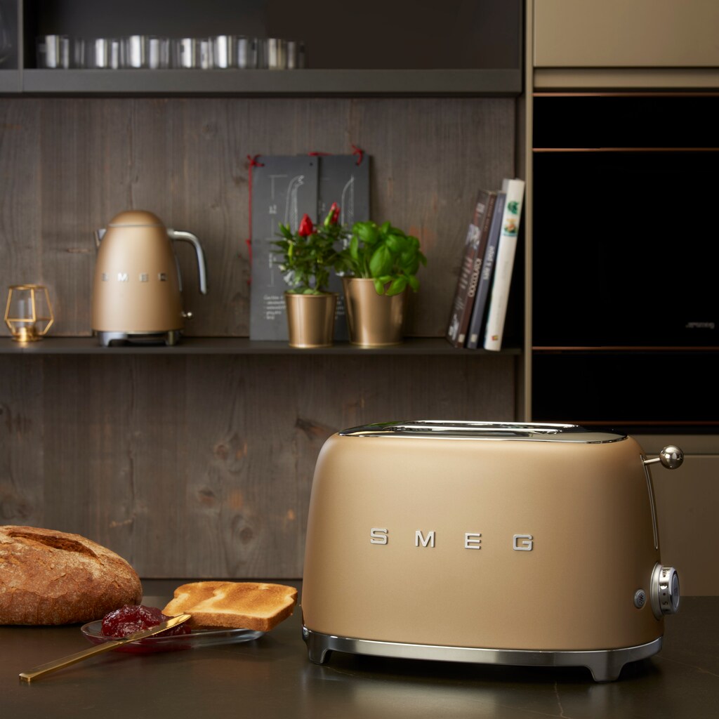 Smeg Toaster »TSF01CHMEU«, 2 kurze Schlitze, 950 W