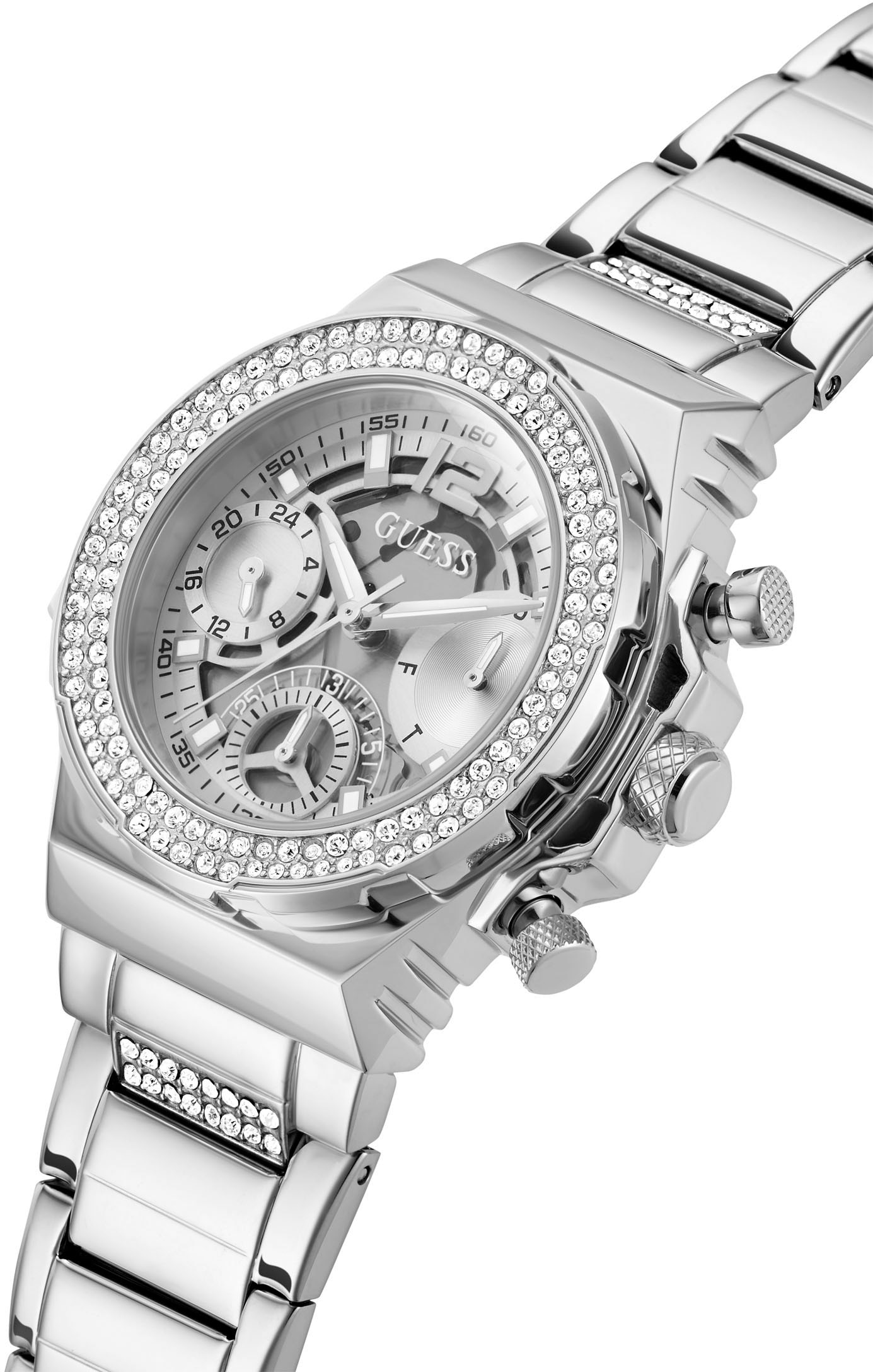 Guess Multifunktionsuhr »GW0552L1«, Armbanduhr, Quarzuhr, Damenuhr