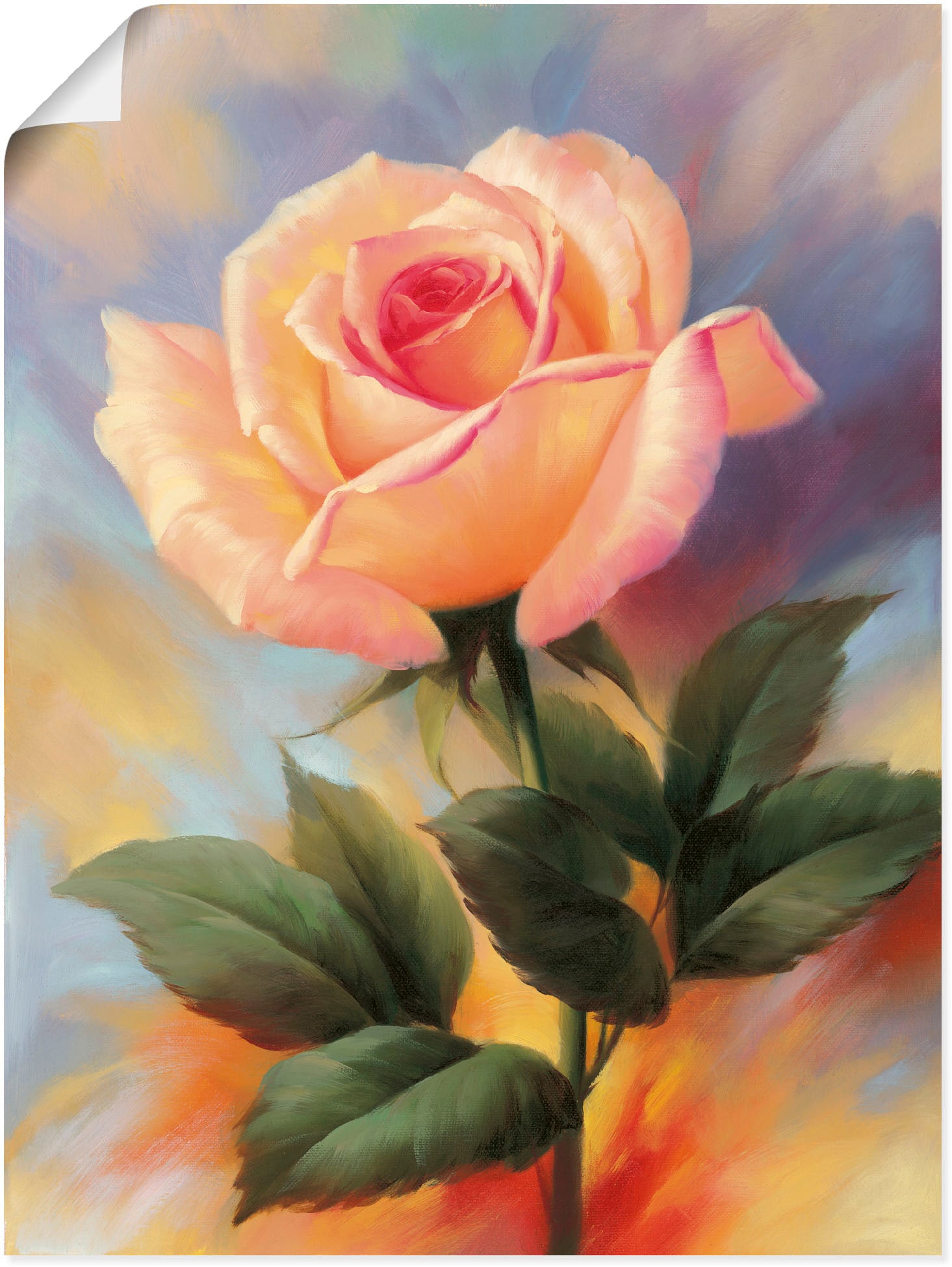 Leinwandbild, Wandbild Raten Poster Blumenbilder, III«, kaufen Alubild, versch. Wandaufkleber St.), Größen oder »Kleine (1 Rosen in als auf Artland