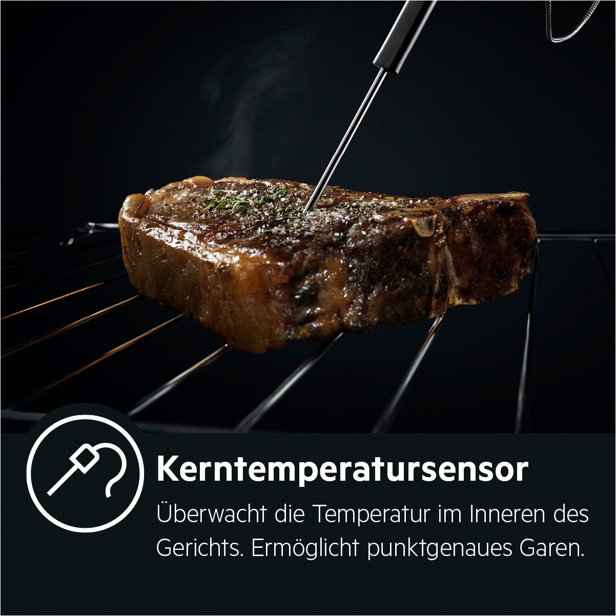 AEG Einbaubackofen 8000 »BPE742220B 944 187 753«, mit Vollauszug, Pyrolyse-Selbstreinigung