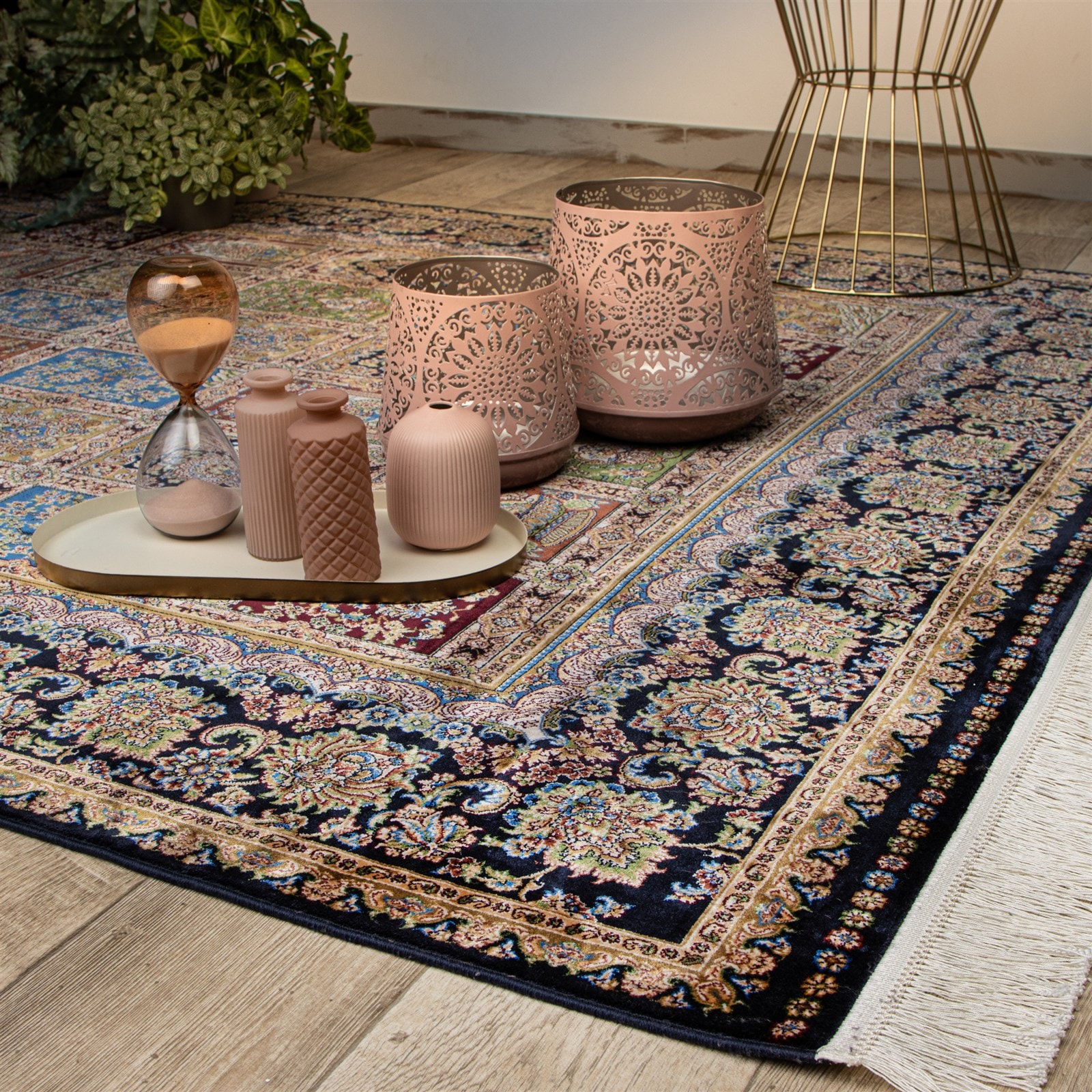 Kayoom Orientteppich »Babil 311« rechteckig 15 mm Höhe Kurzflor, Orient, Modernes Muster, Deko, Fußbodenheizungsgeeignet