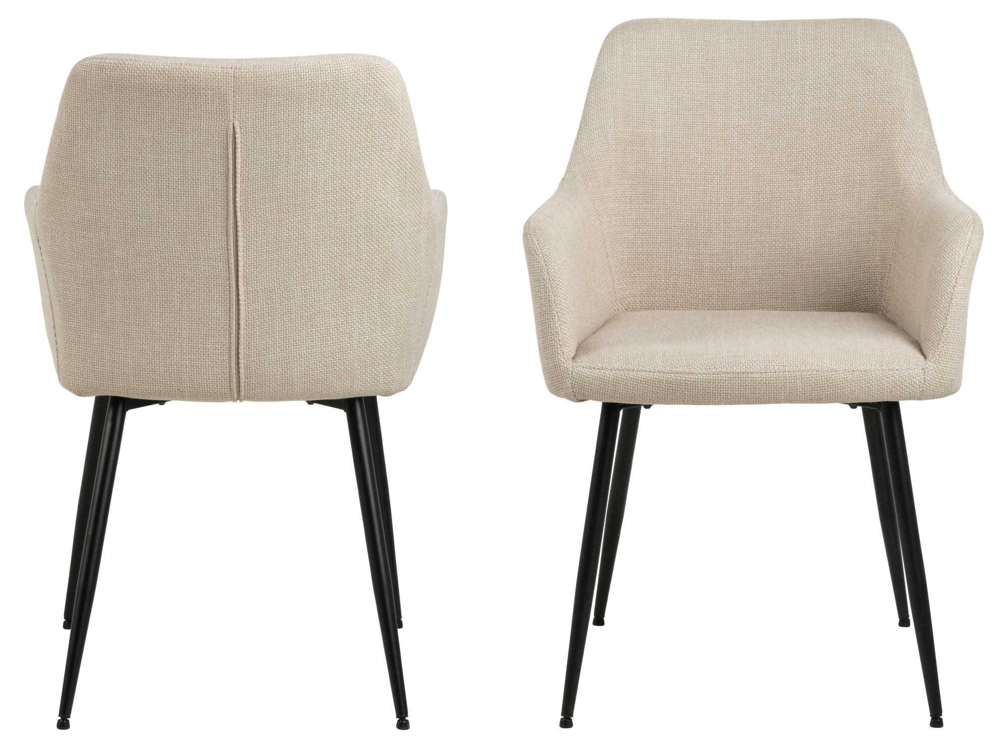 ACTONA GROUP Esszimmer-Set »Essgruppe, Speisetisch mit Stühlen«, (Komplett-Set, 5 St., 1x Tisch + 4x Stühle), Rechteckig Esstisch + 4x Stühle, grau keramik, beige,140x80x75cm