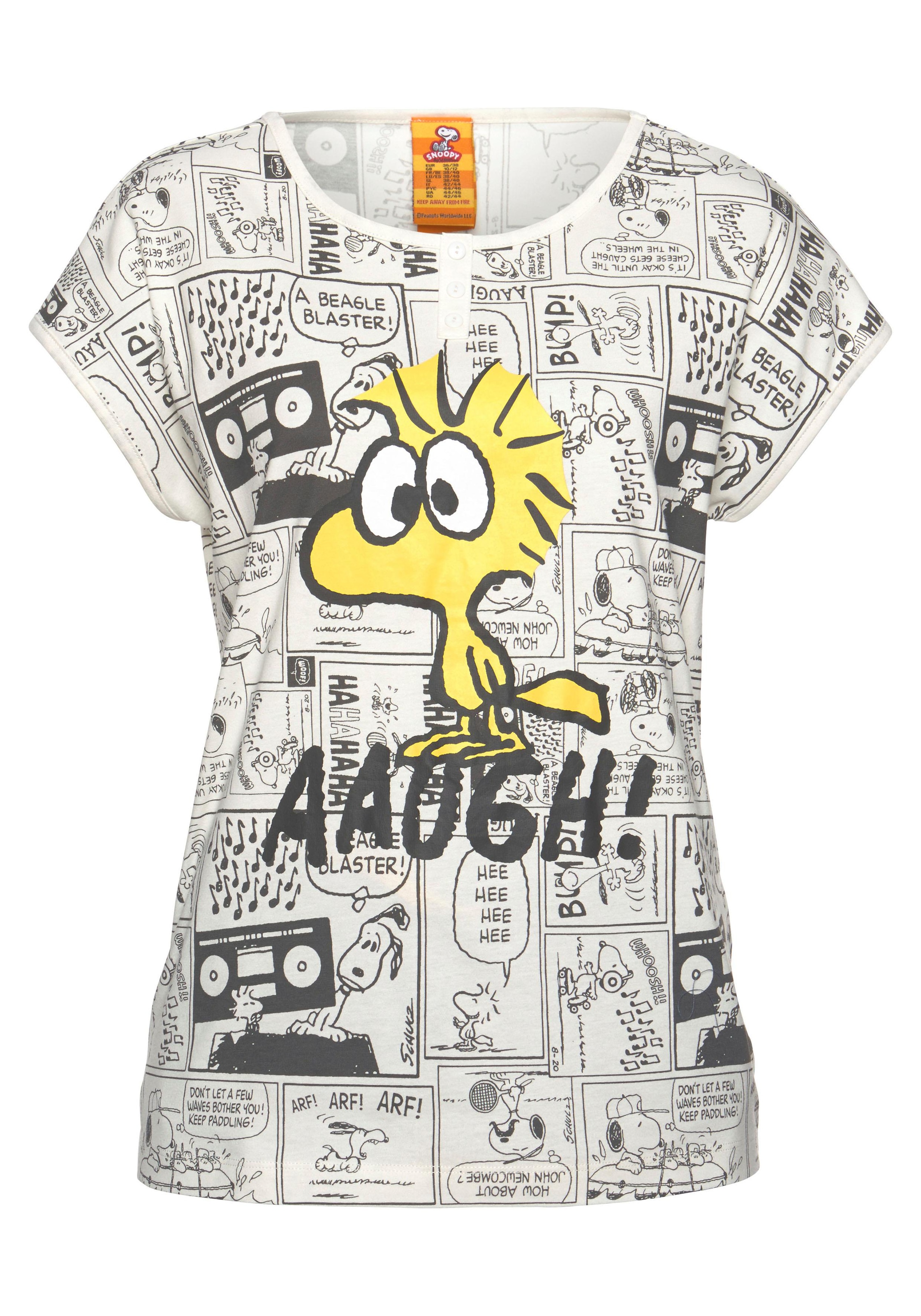 Peanuts Shorty, (2 tlg., 1 Woodstock-Comicprint Stück), ♕ bei mit