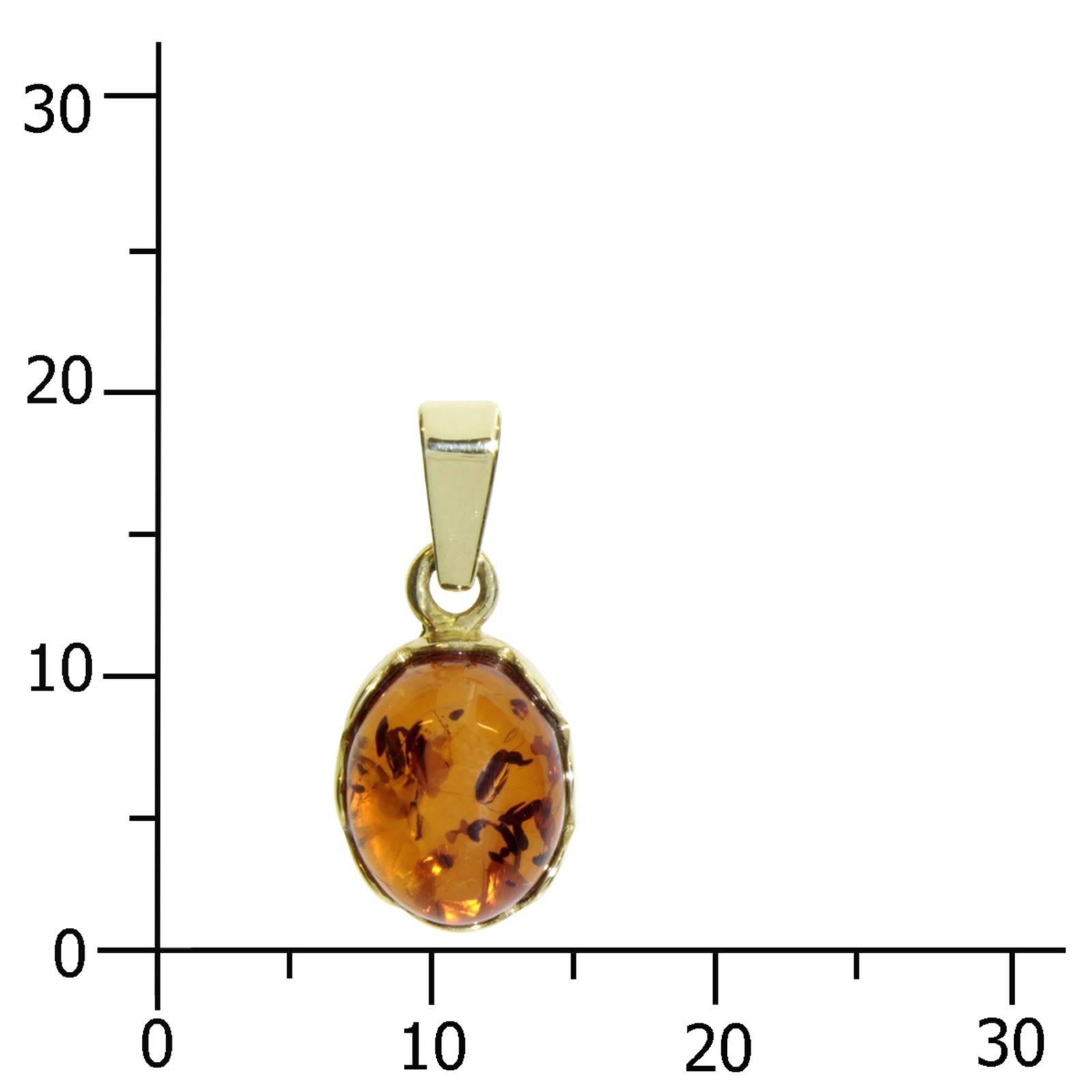 OSTSEE-SCHMUCK Kettenanhänger »- Käthe - Gold 333/000 - Bernstein«