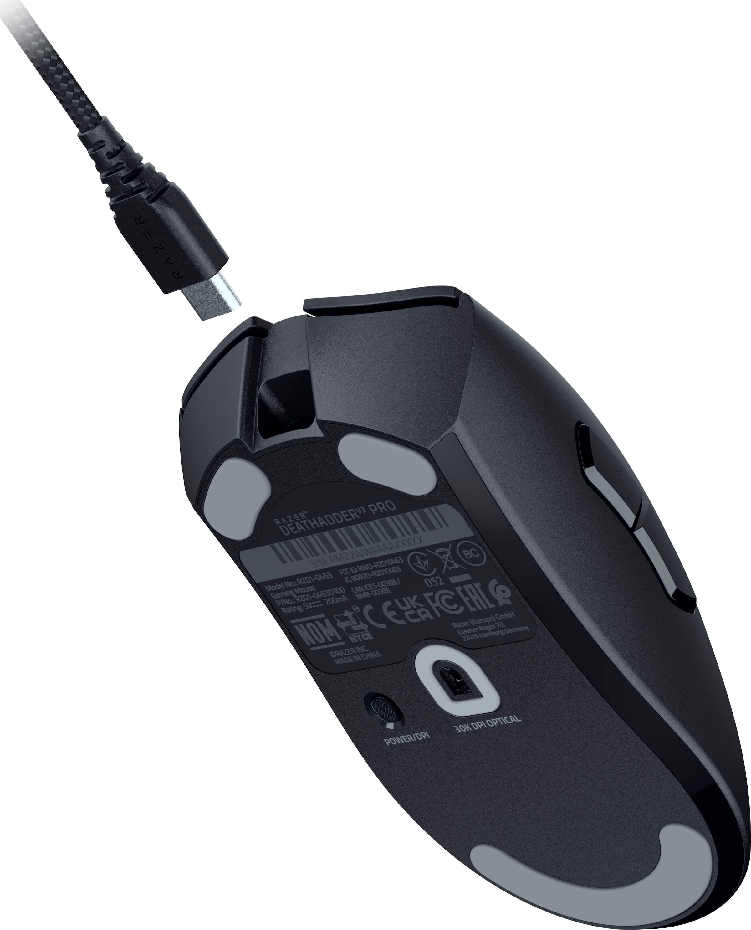 RAZER Gaming-Maus »DeathAdder V3 Pro«, RF Wireless-kabelgebunden