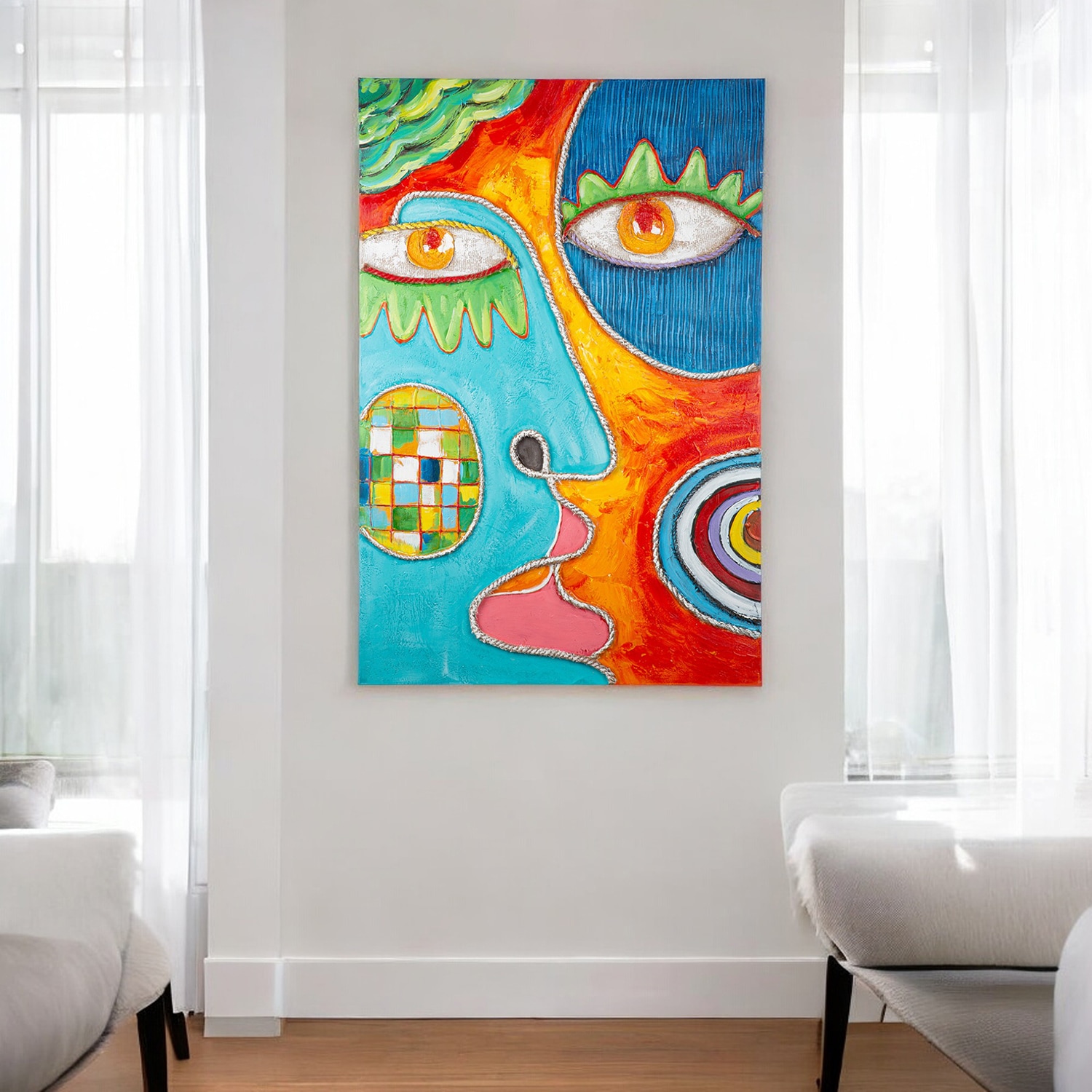 Casablanca by Gilde Leinwandbild "Visage rechteckig" 1 Stk. tlg.
