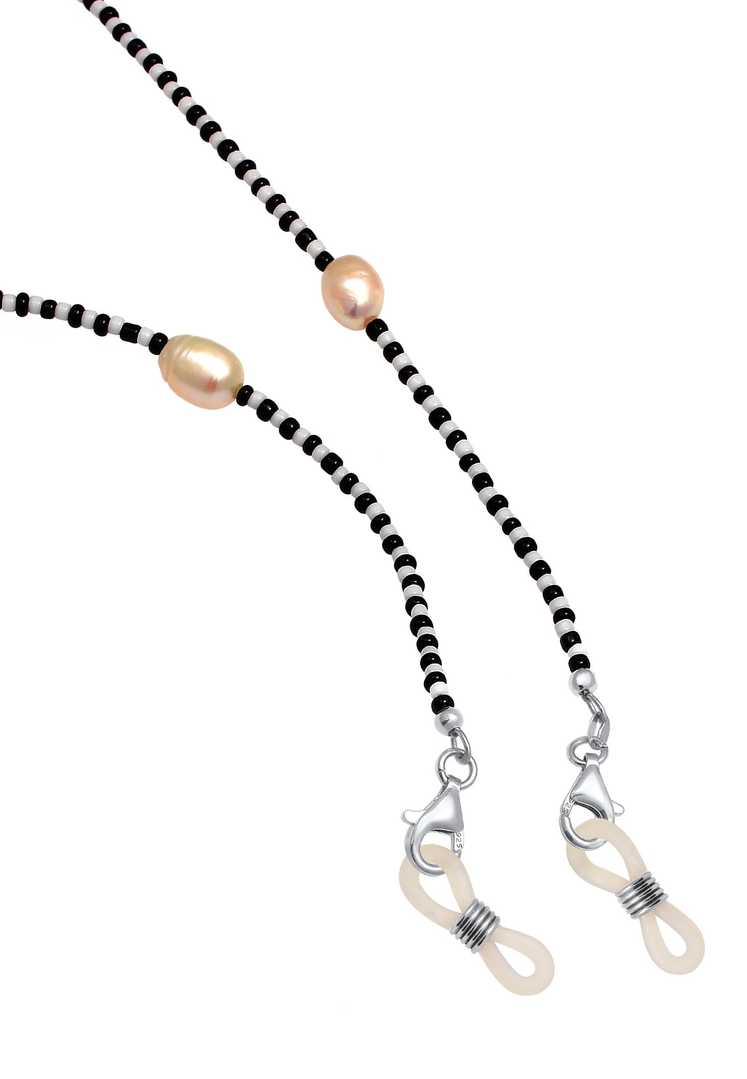 Elli Schmuckset »Schmuckzubehör Brillenkette Barock Perlen Glas Beads 925 Silber«