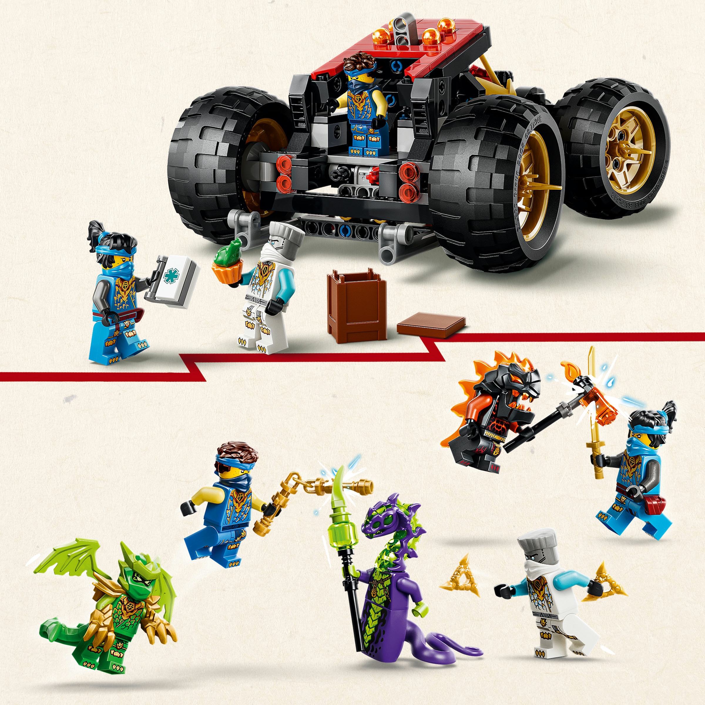 LEGO® Konstruktionsspielsteine »Wüstensegler (71869), LEGO Ninjago« Made in Europe