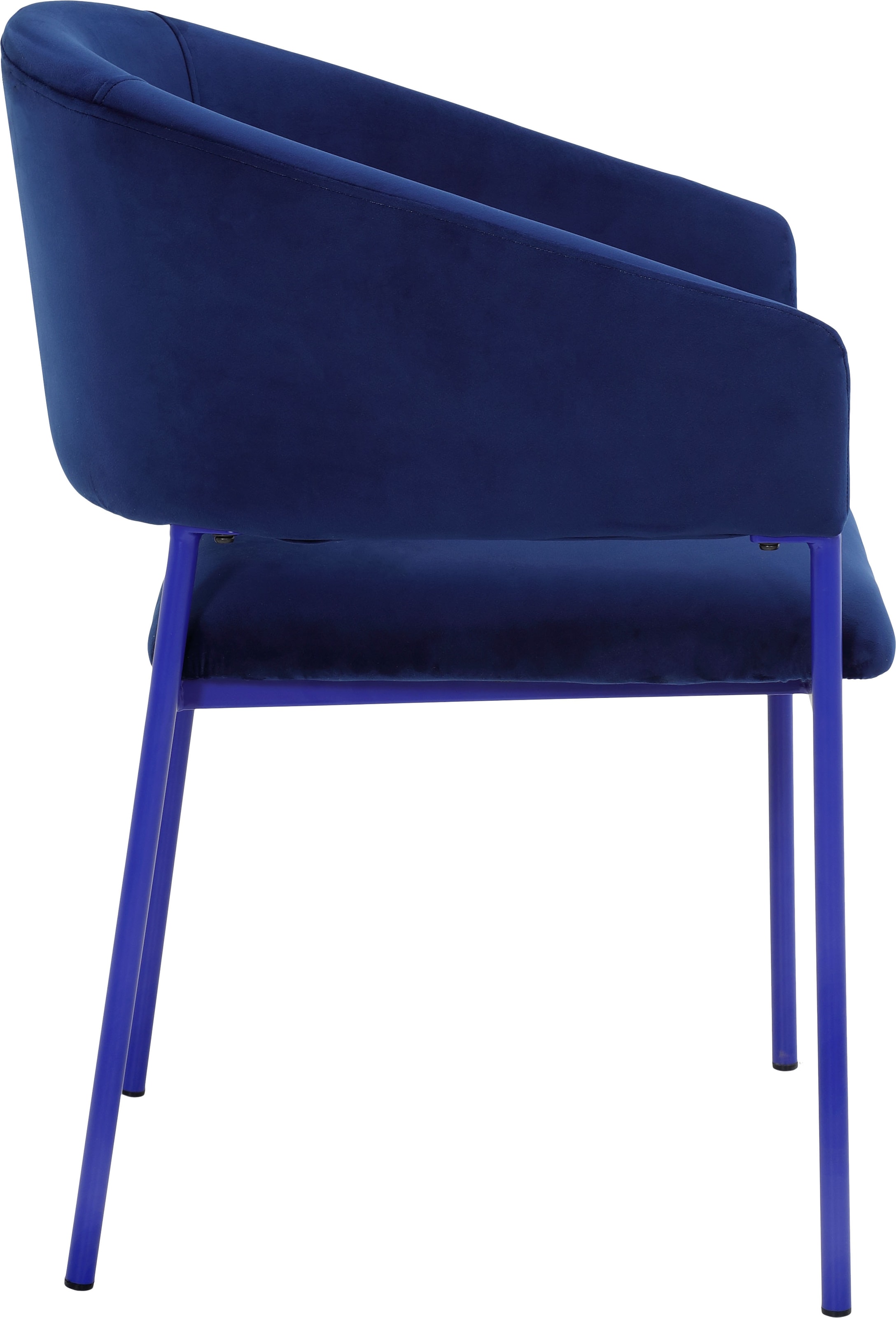 TOM TAILOR HOME Armlehnstuhl »EMBRACE ARMCHAIR«, (Set), 2 St., Samt, Esszimmerstuhl, mit Armlehnen, 4-Fußgestell, Rückenausschnitt
