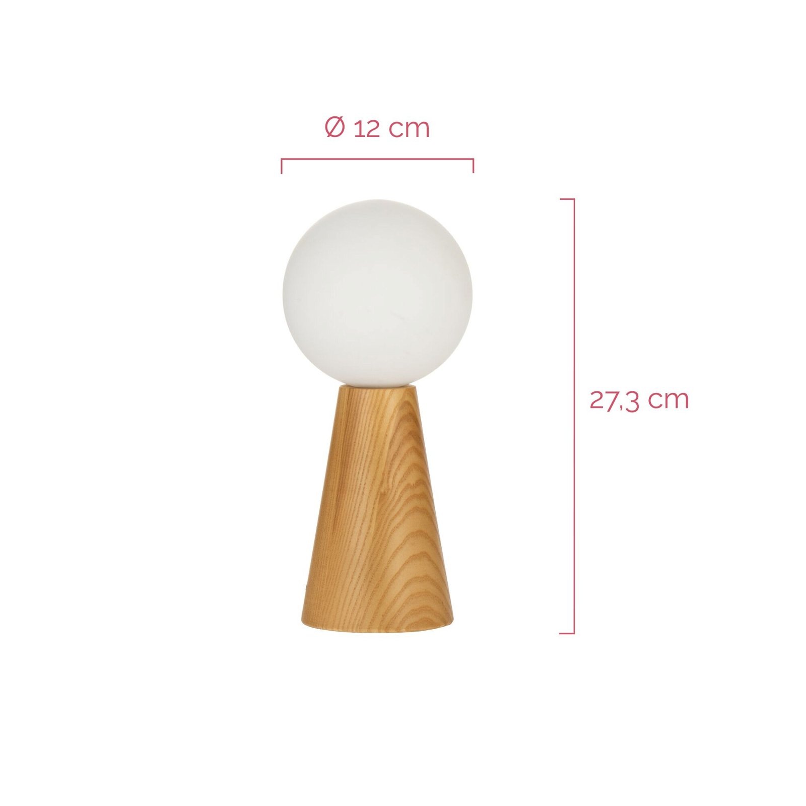 Pauleen Tischleuchte »Woody Soul Glas/Eschenholz 230V max. 3,5W Weiß/Holz natur«, 1 flammig, Leuchtmittel G9 | ohne Leuchtmittel, G9