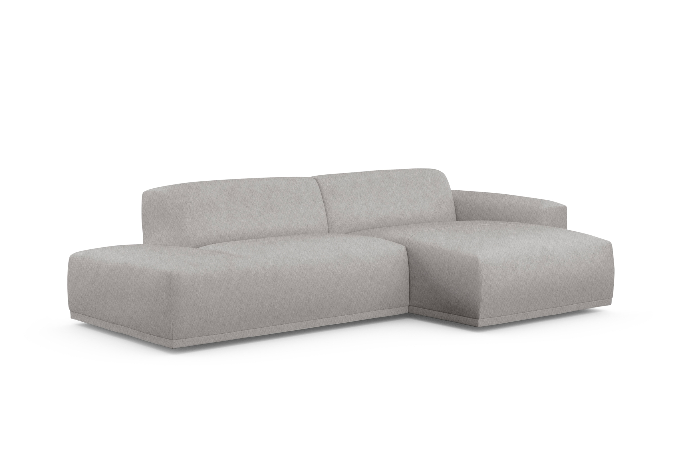 TRENDMANUFAKTUR Ecksofa Braga, aus 2 Teilen, moderner Cord-Stoff